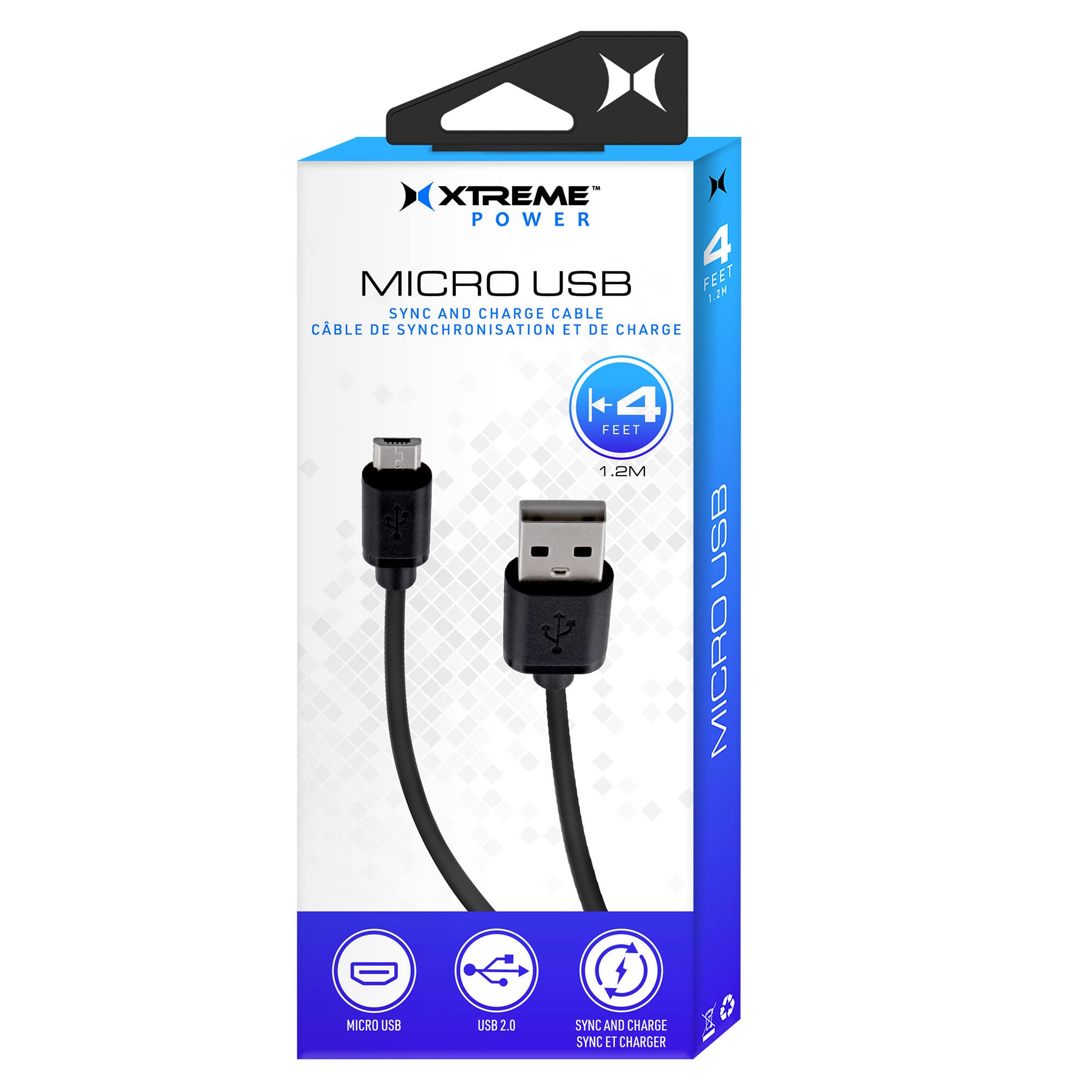 Xtreme 4' Micro Usb Cable