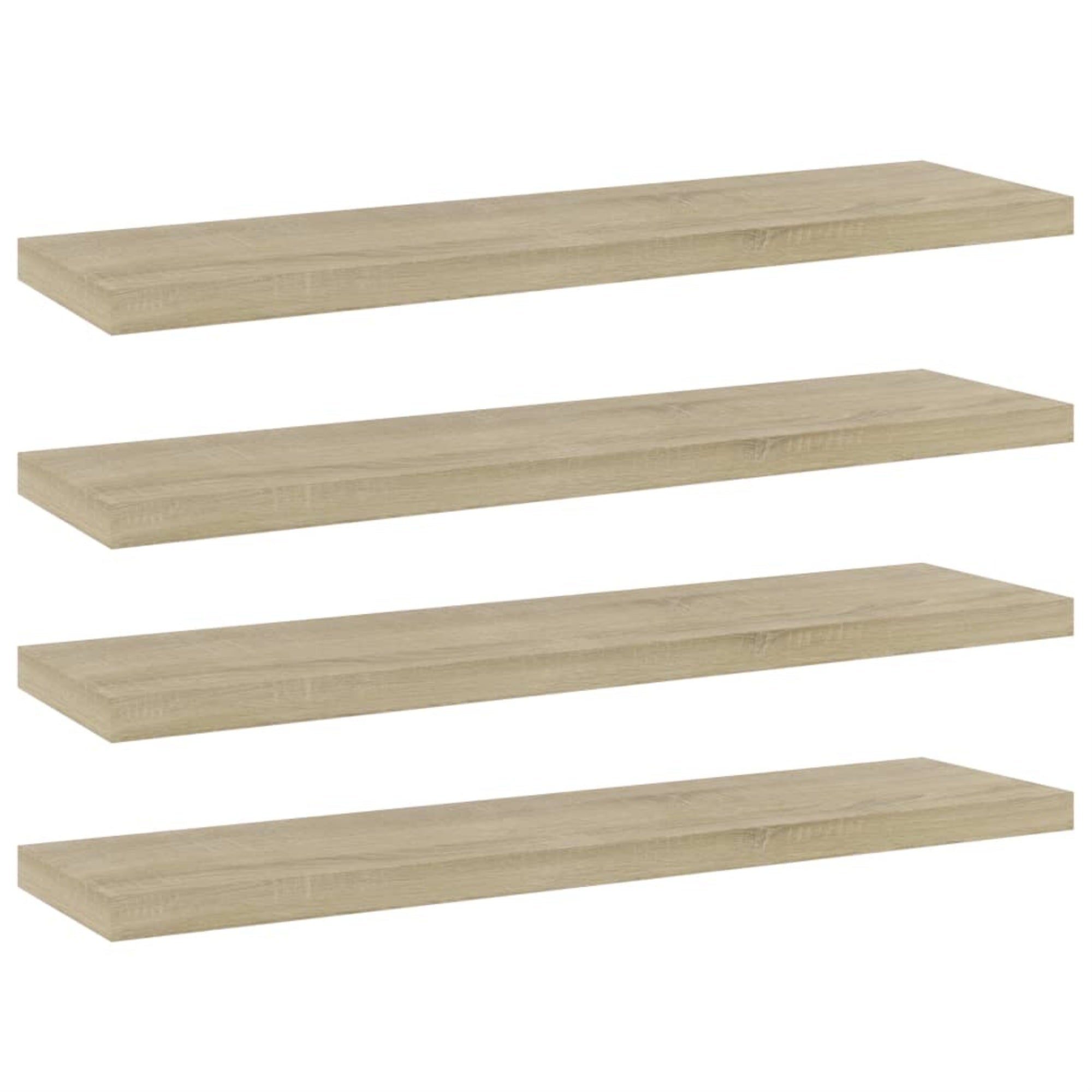 Vidaxl Bookshelf Boards 4 Pcs Sonoma Oak 15.7'X3.9'X0.6' Chipboard