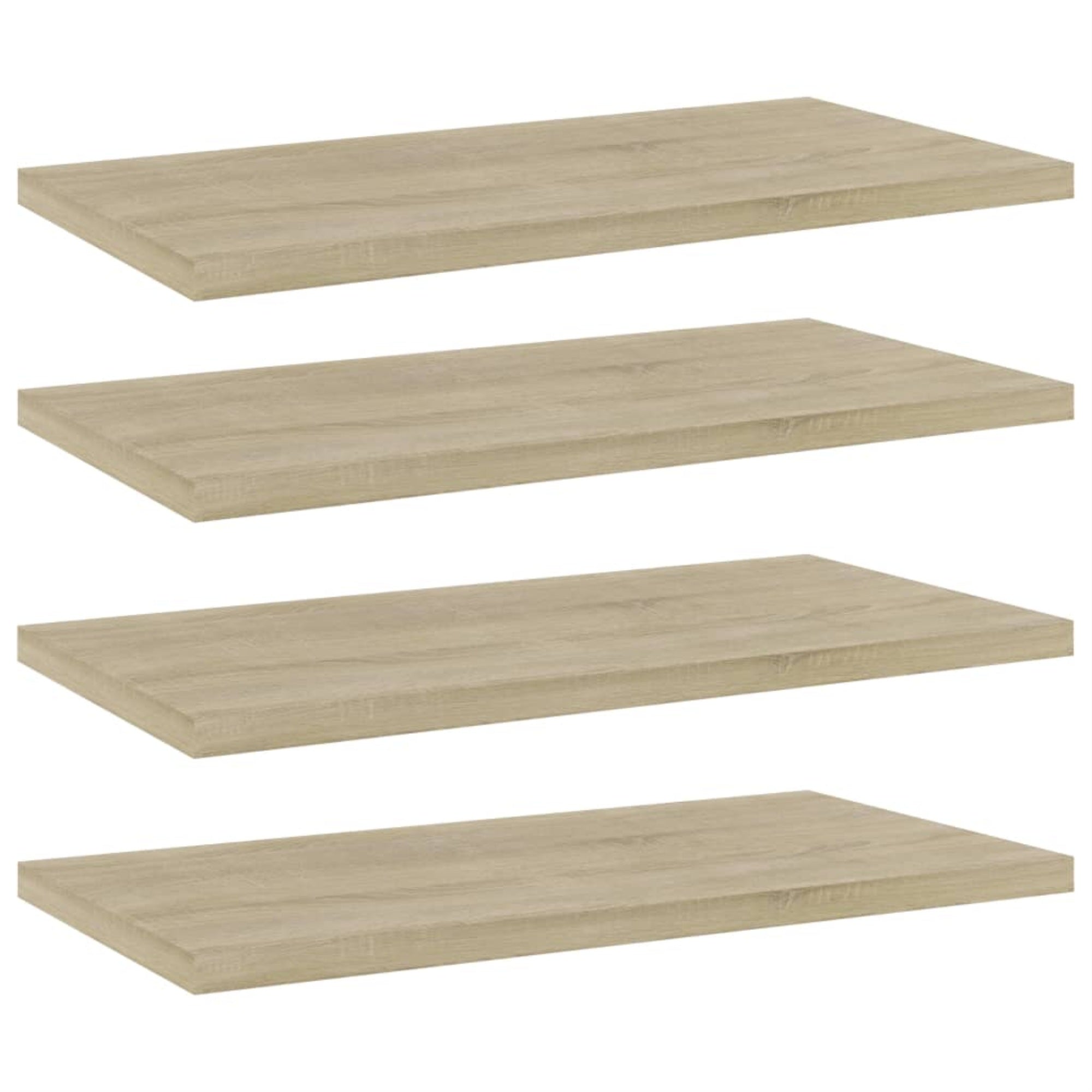Vidaxl Bookshelf Boards 4 Pcs Sonoma Oak 15.7'X7.9'X0.6' Chipboard
