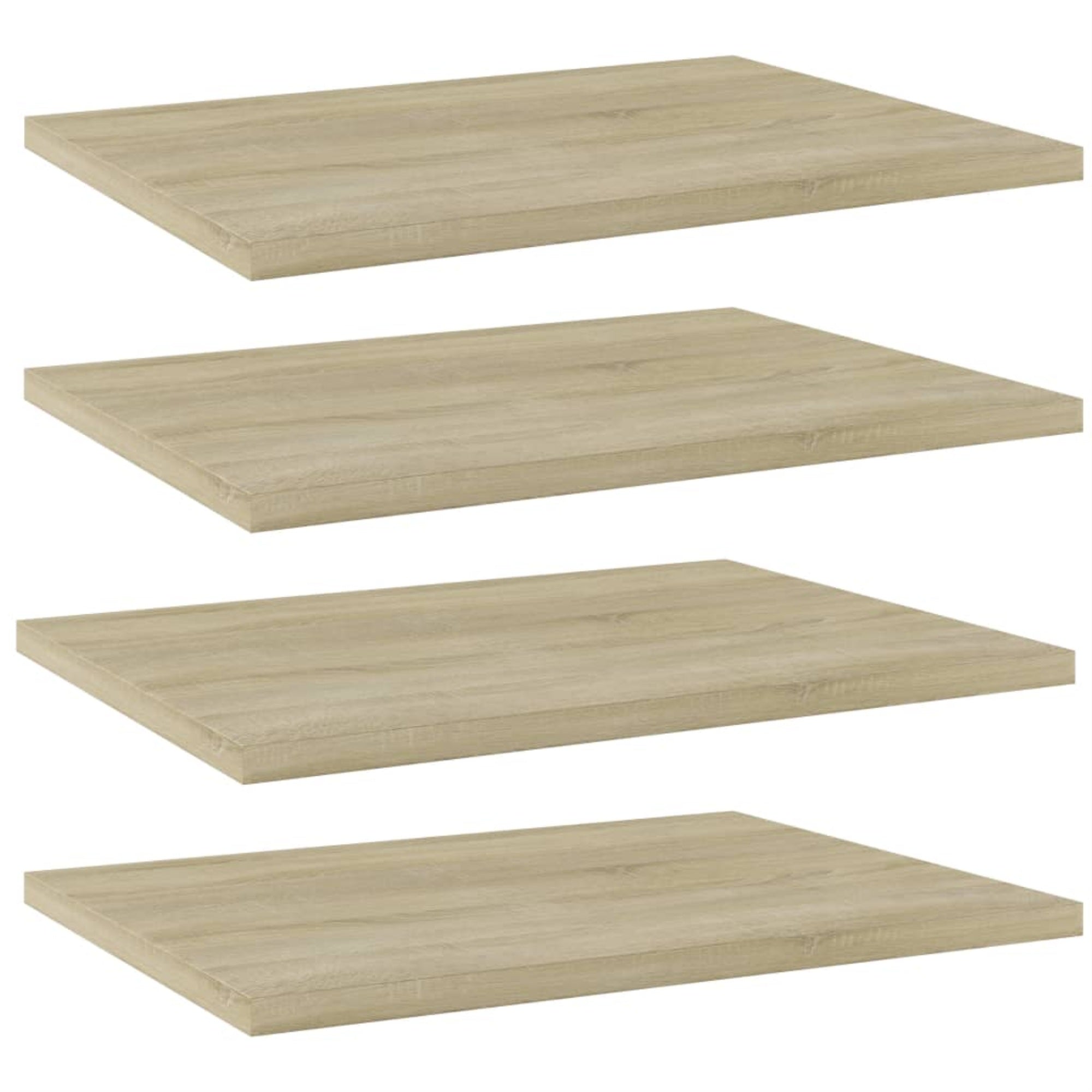Vidaxl Bookshelf Boards 4 Pcs Sonoma Oak 15.7'X11.8'X0.6' Chipboard