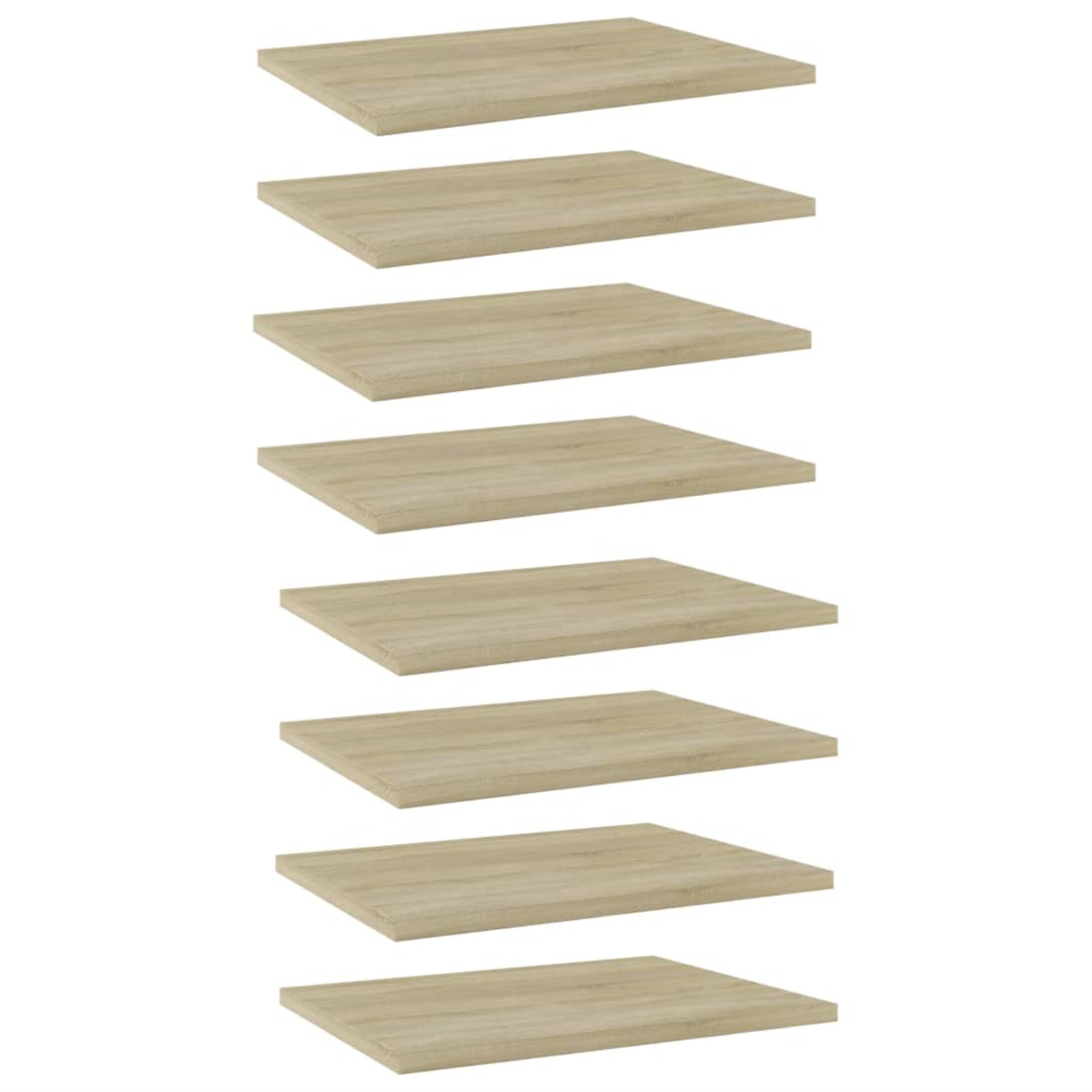 Vidaxl Bookshelf Boards 8 Pcs Sonoma Oak 15.7'X11.8'X0.6' Chipboard