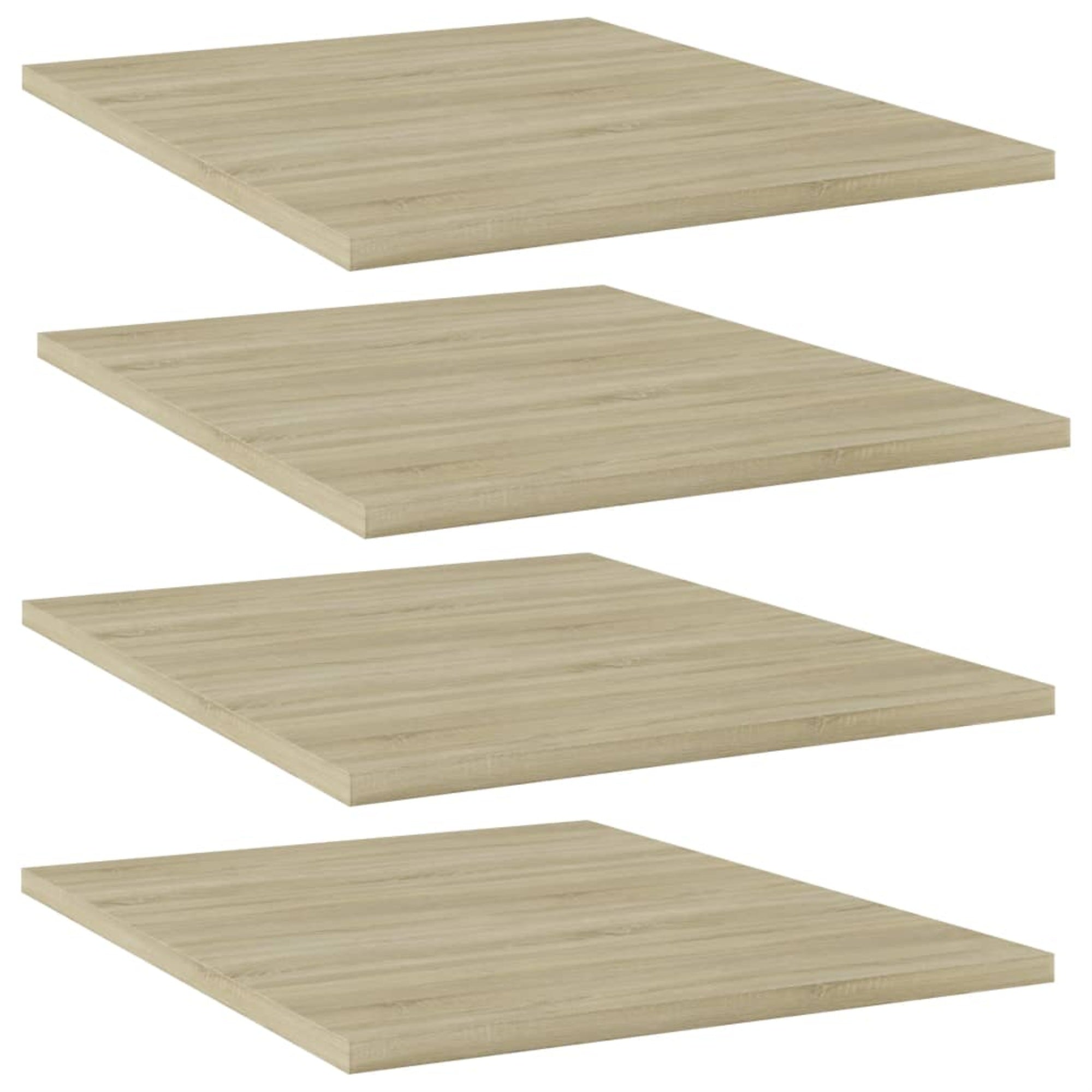 Vidaxl Bookshelf Boards 4 Pcs Sonoma Oak 15.7'X19.7'X0.6' Chipboard