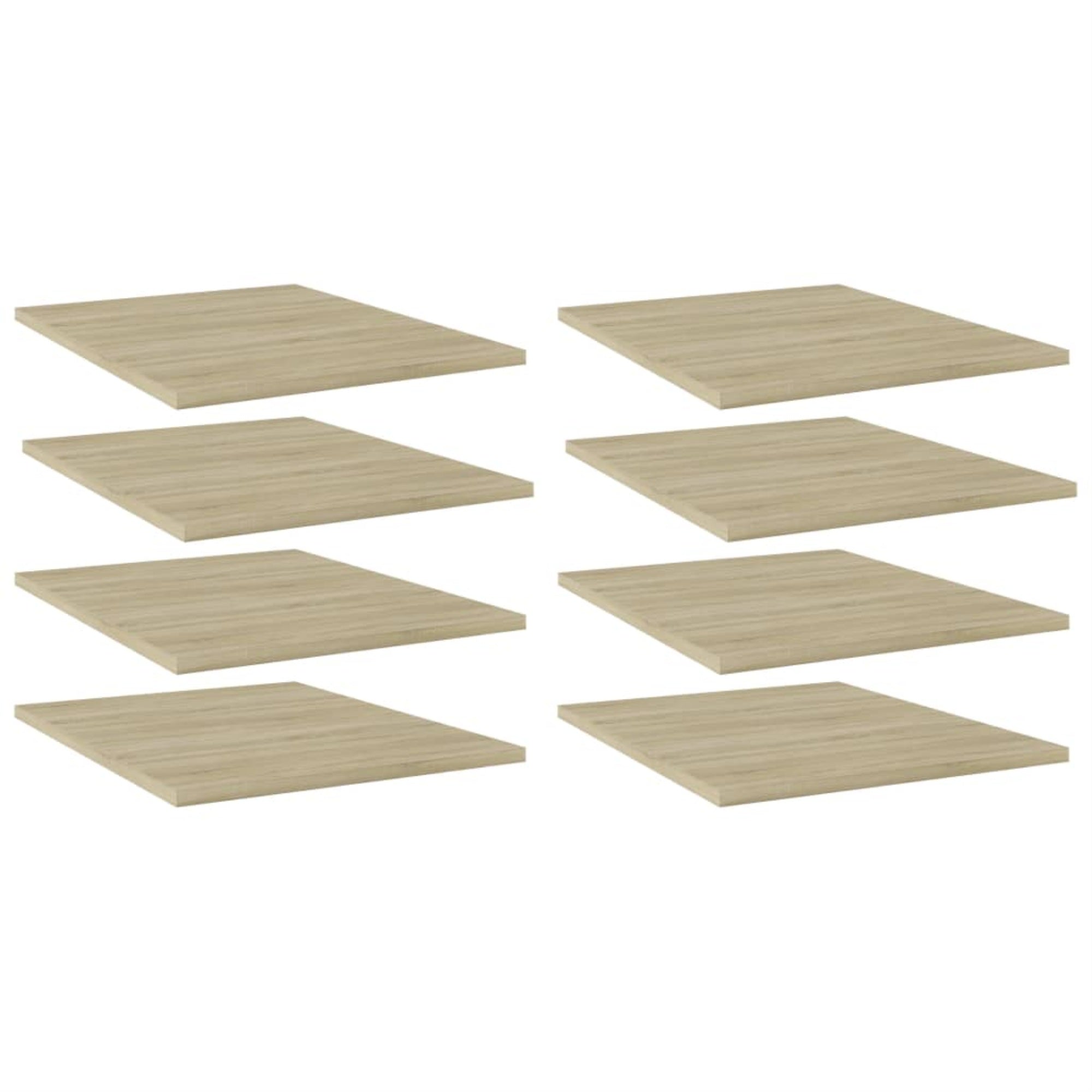 Vidaxl Bookshelf Boards 8 Pcs Sonoma Oak 15.7'X19.7'X0.6' Chipboard