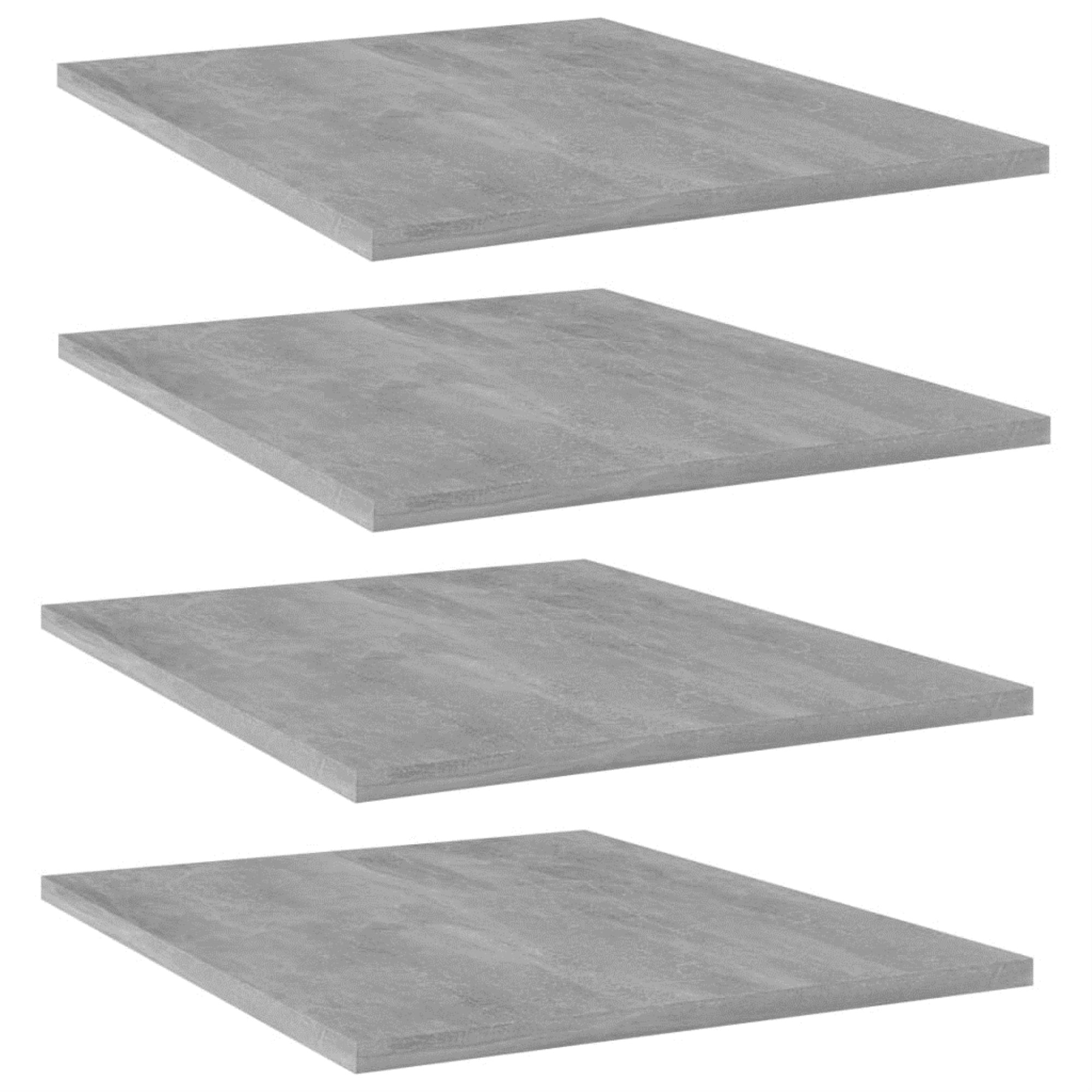 Vidaxl Bookshelf Boards 8 Pcs Concrete Gray 15.7'X19.7'X0.6' Chipboard