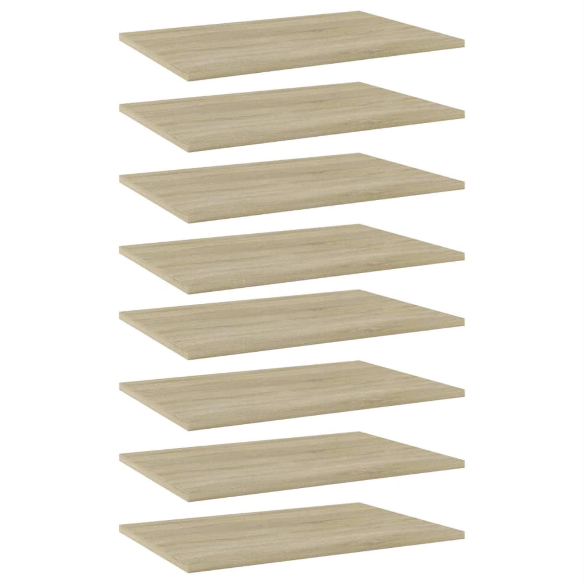 Vidaxl Bookshelf Boards 8 Pcs Sonoma Oak 23.6'X15.7'X0.6' Chipboard