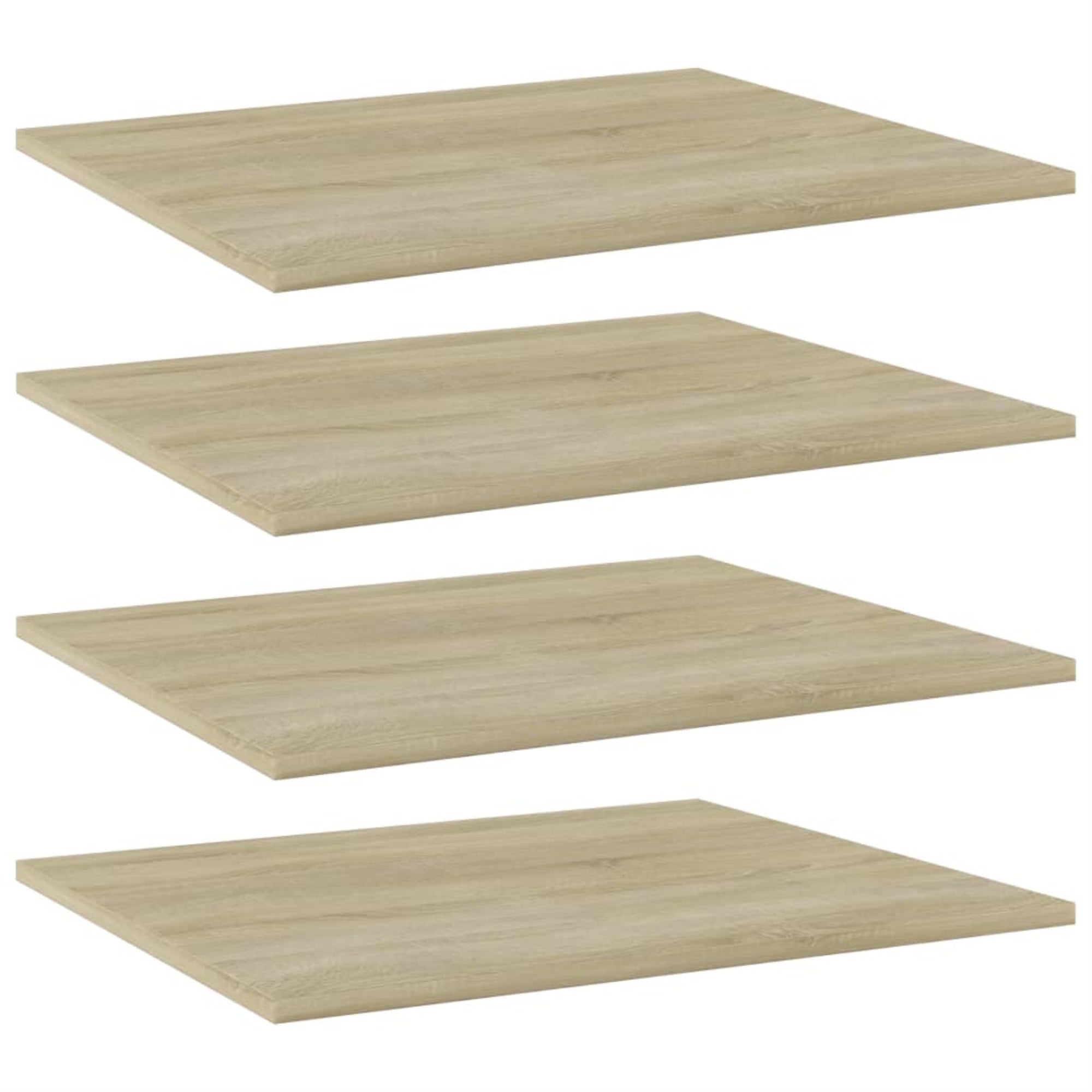 Vidaxl Bookshelf Boards 4 Pcs Sonoma Oak 23.6'X19.7'X0.6' Chipboard