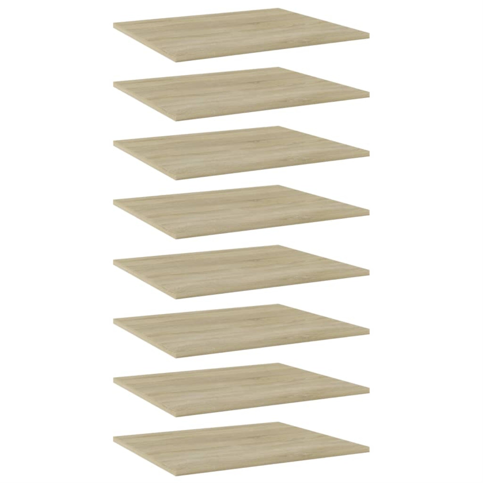 Vidaxl Bookshelf Boards 8 Pcs Sonoma Oak 23.6'X19.7'X0.6' Chipboard