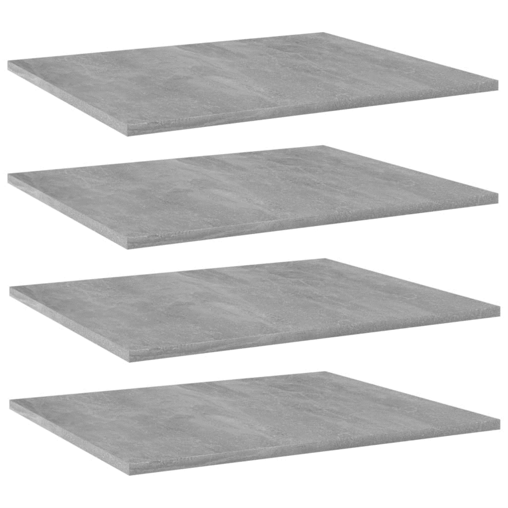 Vidaxl Bookshelf Boards 4 Pcs Concrete Gray 23.6'X19.7'X0.6' Chipboard
