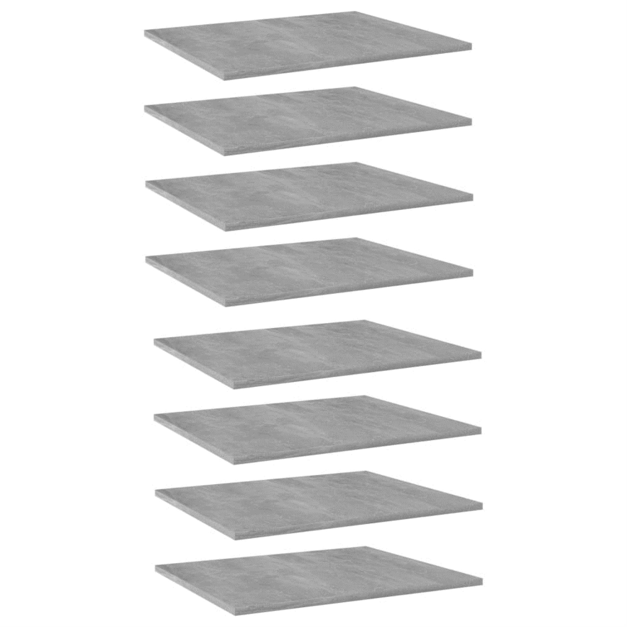 Vidaxl Bookshelf Boards 8 Pcs Concrete Gray 23.6'X19.7'X0.6' Chipboard