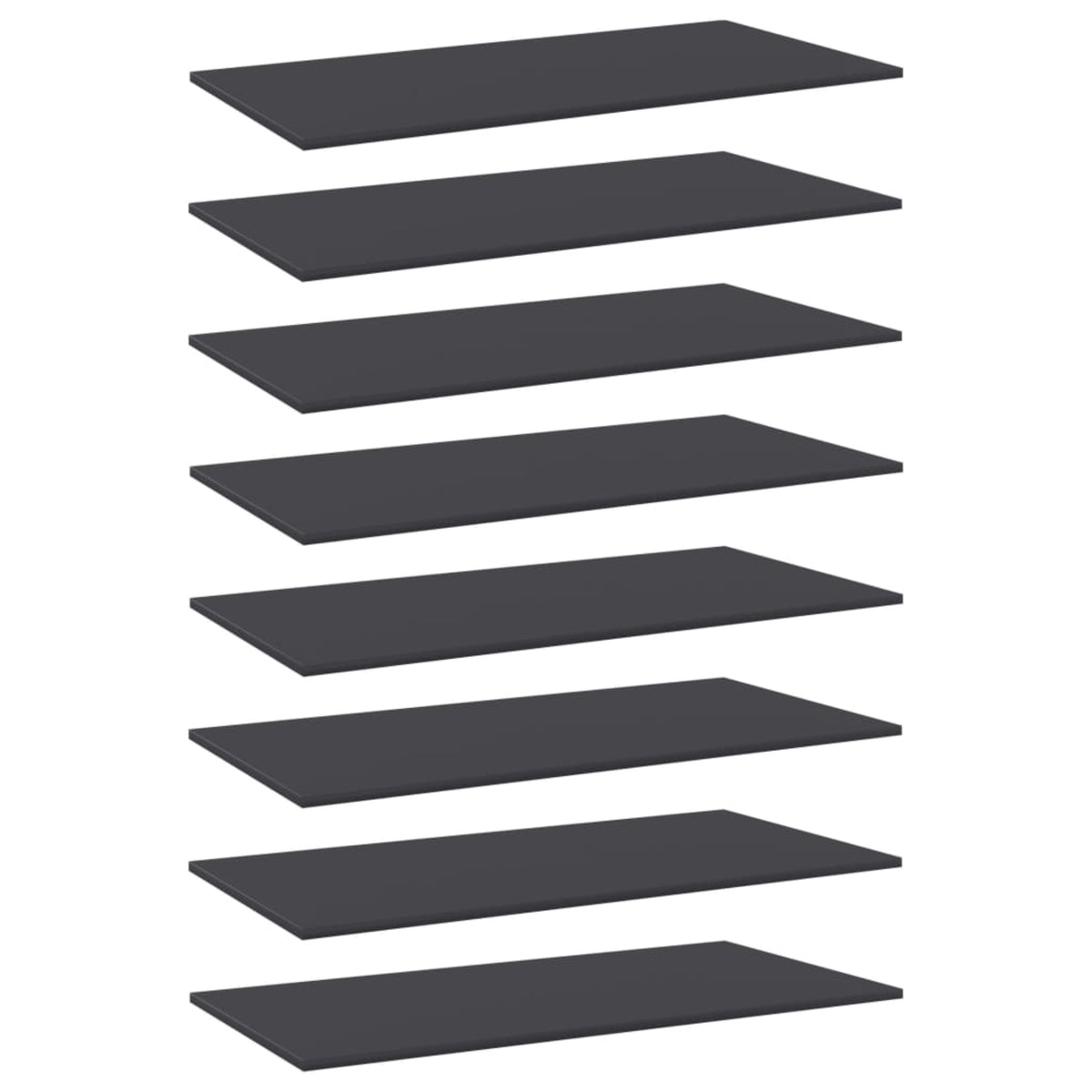 Vidaxl Bookshelf Boards 8 Pcs Gray 31.5'X7.9'X0.6' Chipboard