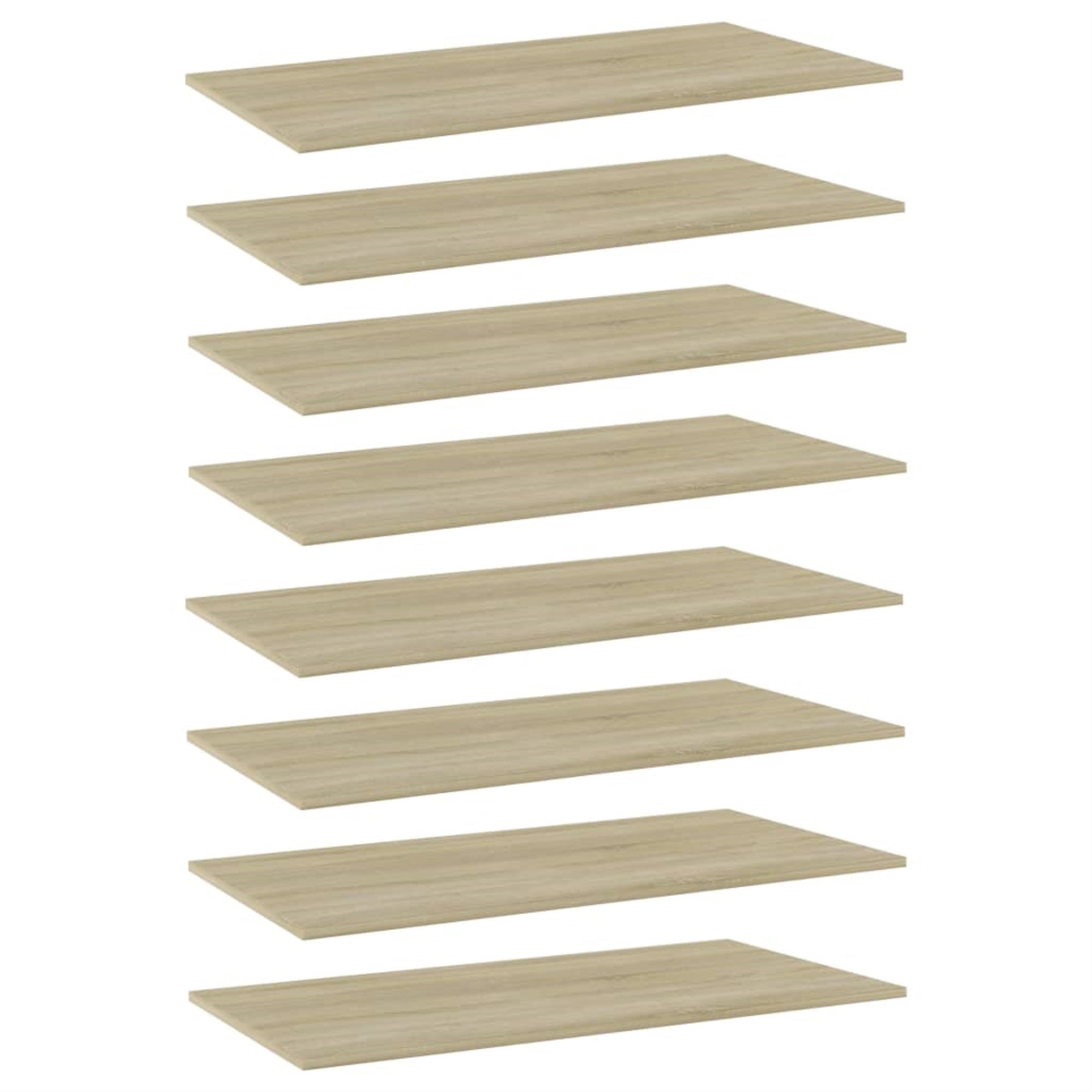 Vidaxl Bookshelf Boards 8 Pcs Sonoma Oak 31.5'X11.8'X0.6' Chipboard