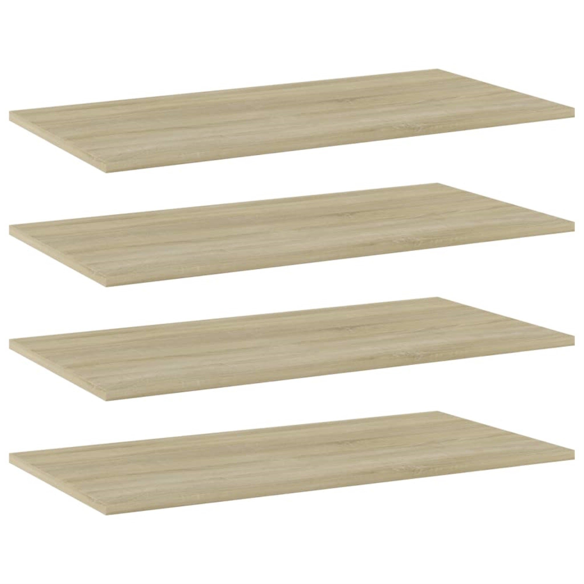 Vidaxl Bookshelf Boards 4 Pcs Sonoma Oak 31.5'X15.7'X0.6' Chipboard