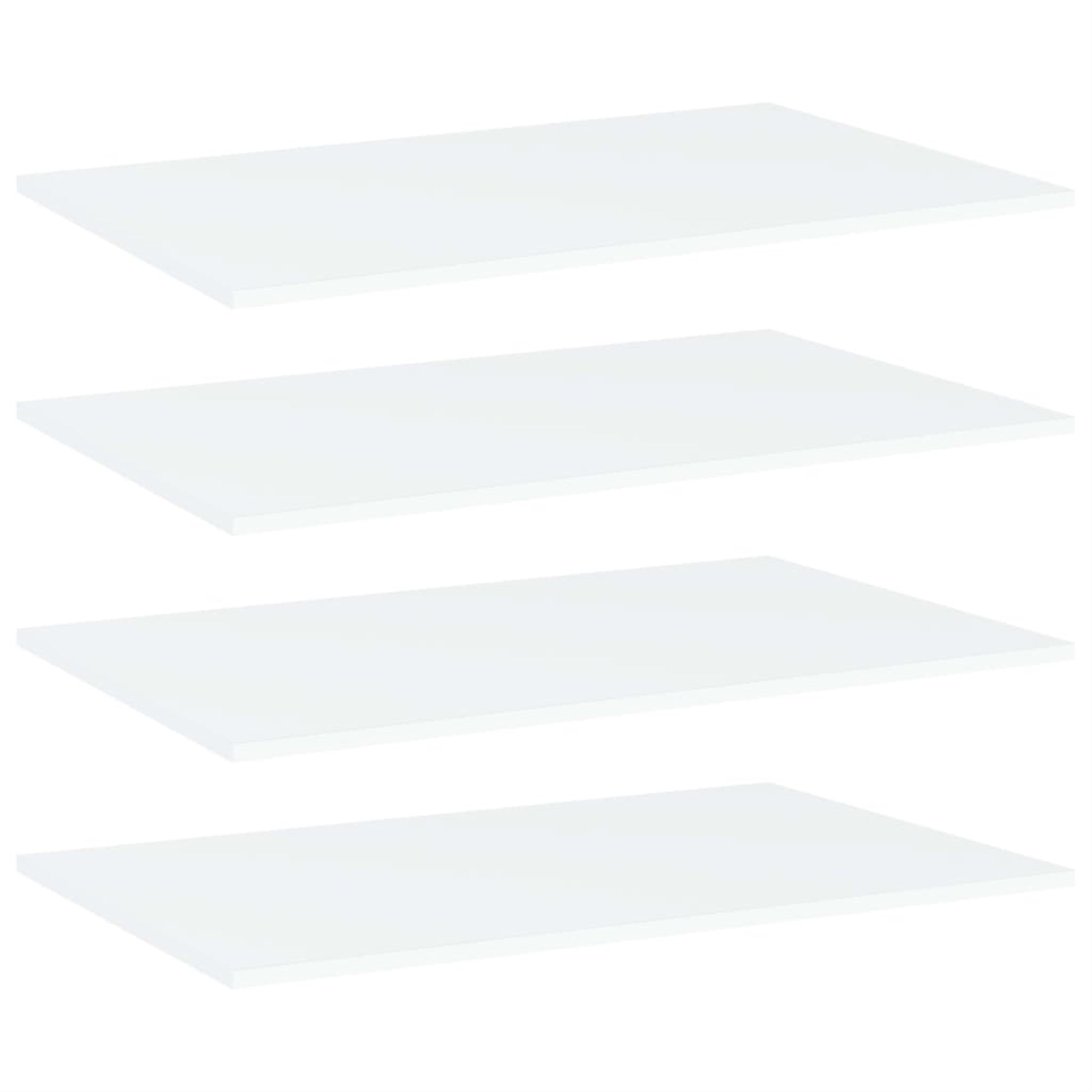 Vidaxl Bookshelf Boards 4 Pcs White 31.5'X19.7'X0.6' Chipboard