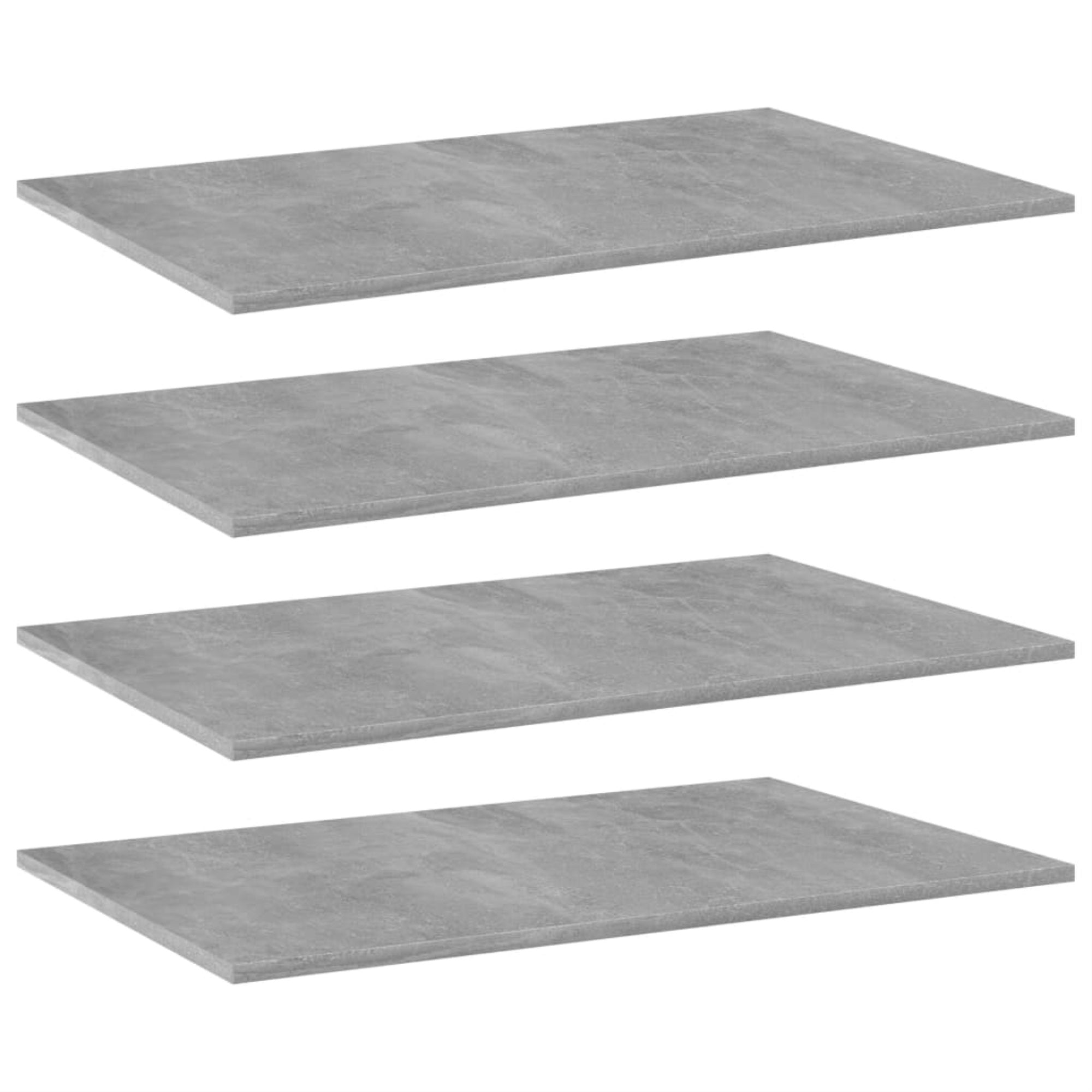 Vidaxl Bookshelf Boards 4 Pcs Concrete Gray 31.5'X19.7'X0.6' Chipboard