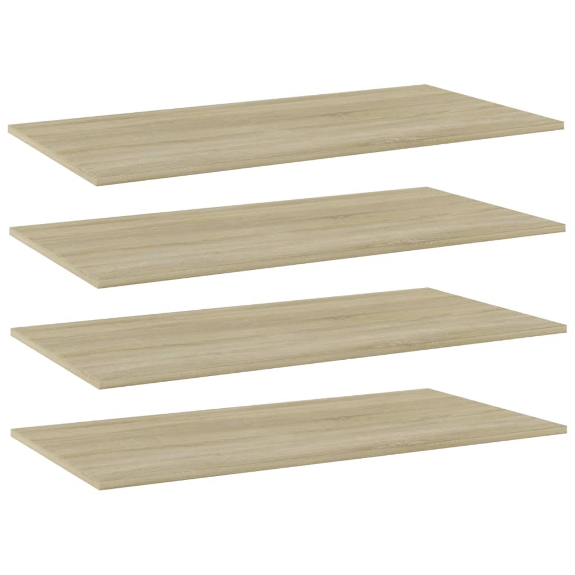Vidaxl Bookshelf Boards 4 Pcs Sonoma Oak 39.4'X19.7'X0.6' Chipboard