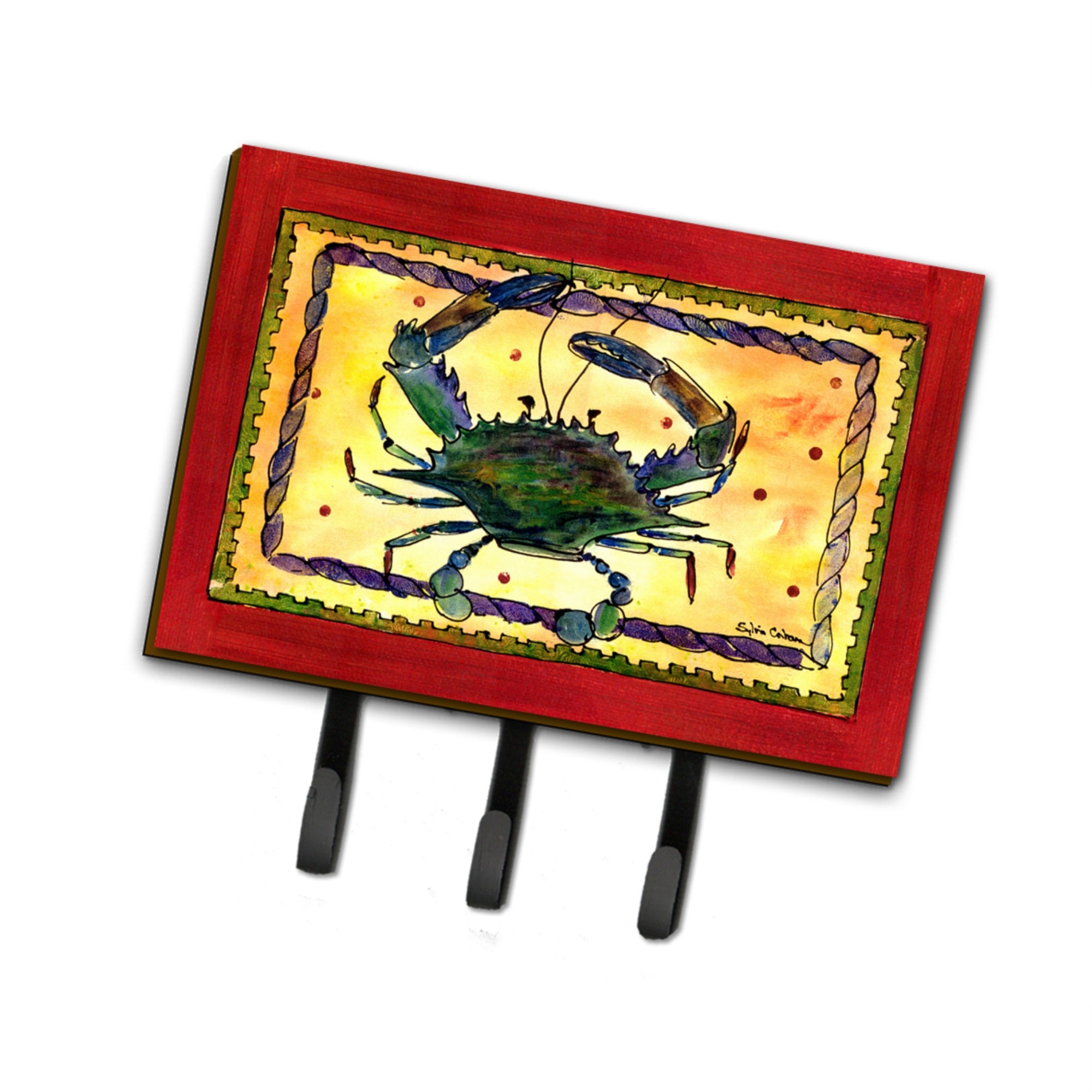 Caroline'S Treasures 8058Th68 Crab Leash Or Key Holder, Large, Multicolor