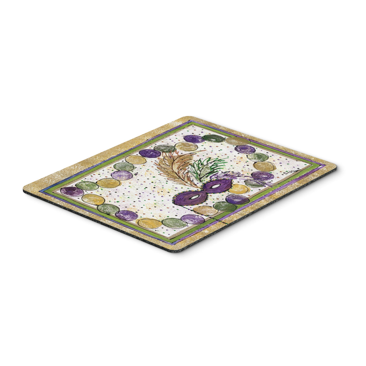 Caroline'S Treasures Mouse/Hot Pad/Trivet, Mardi Gras Beads (8059Mp)