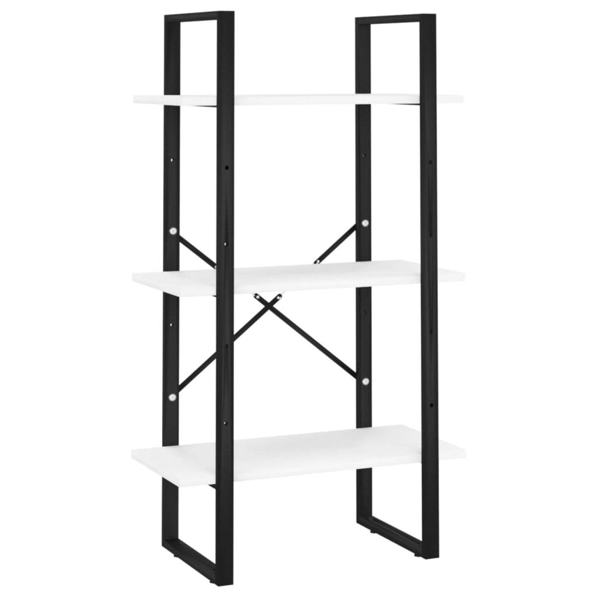 Vidaxl Storage Shelf White 23.6'X11.8'X41.3' Chipboard