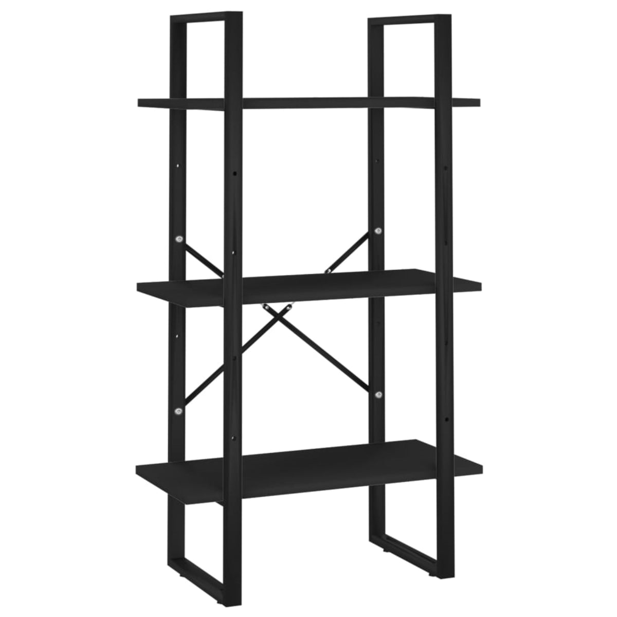 Vidaxl Storage Shelf Black 23.6'X11.8'X41.3' Chipboard