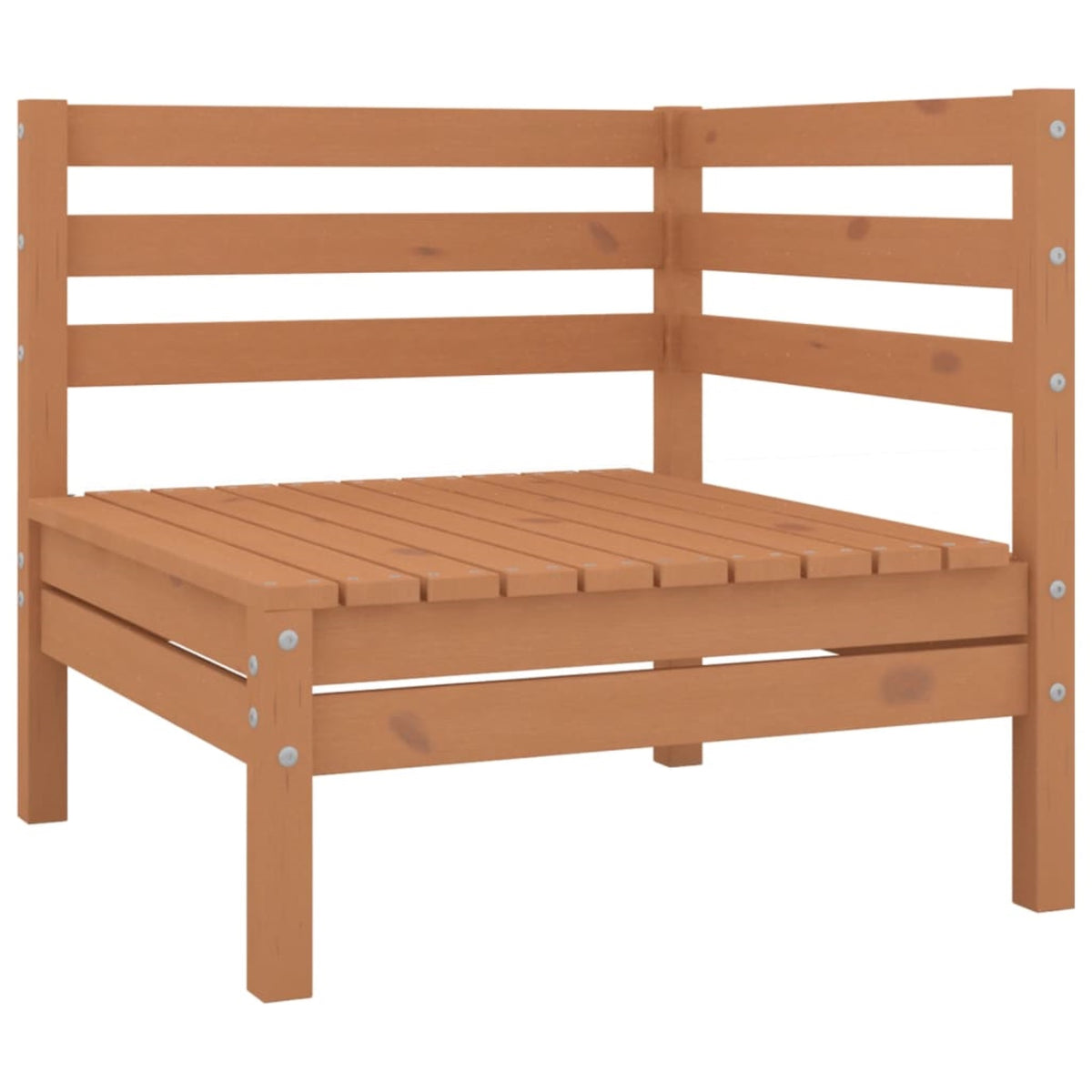 Vidaxl 3 Piece Patio Lounge Set Solid Pinewood Honey Brown