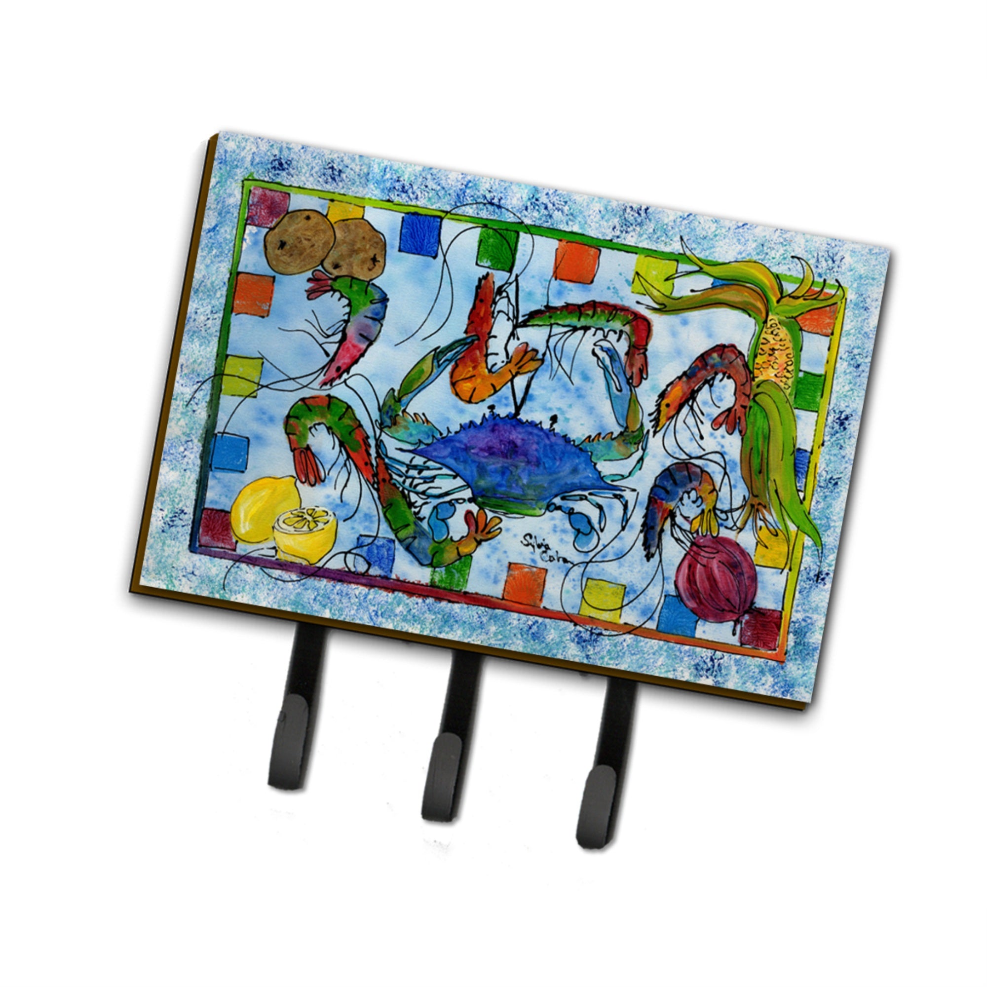 Caroline'S Treasures 8066Th68 Crab Leash Or Key Holder, Large, Multicolor