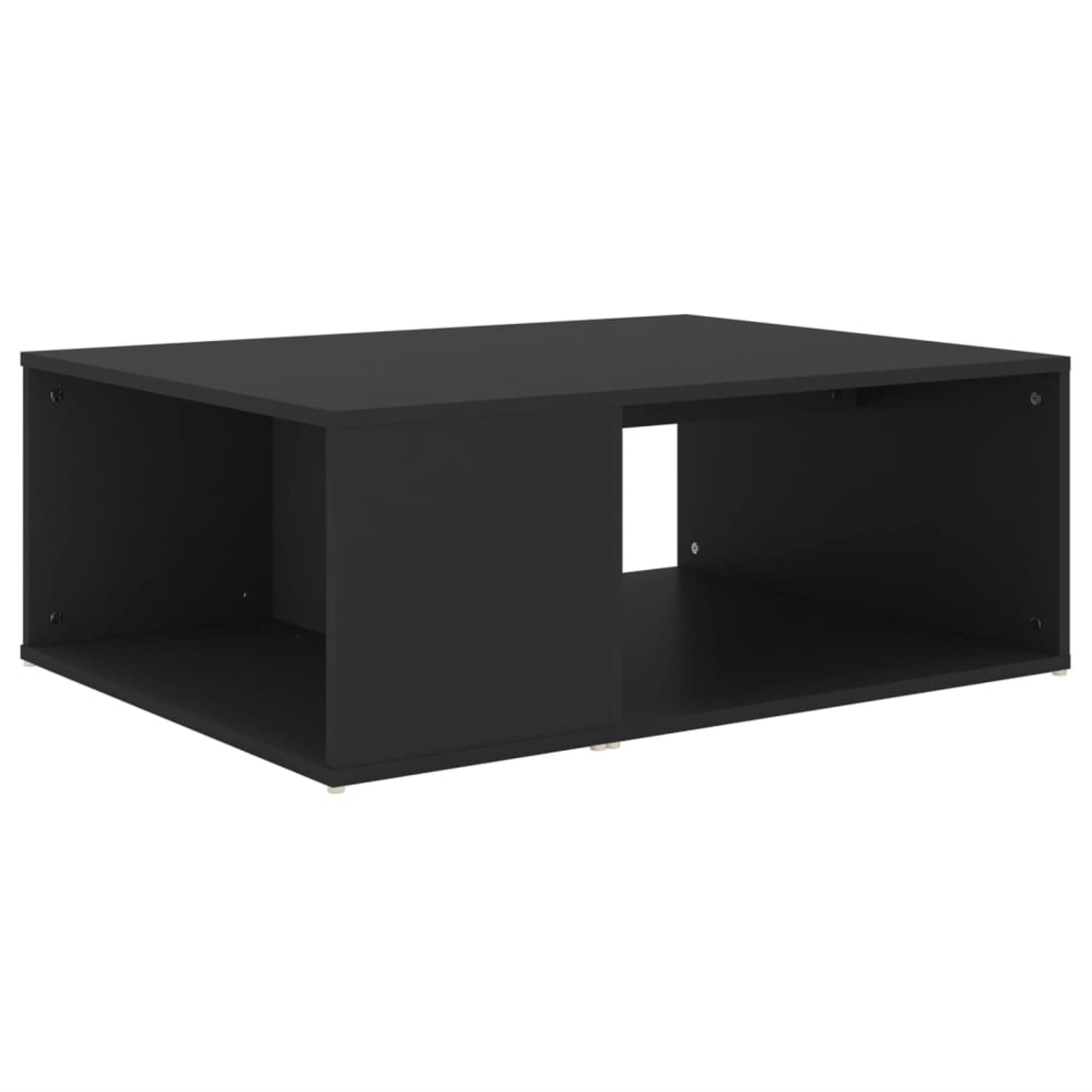 Vidaxl Coffee Table Black 35.4'X26.4'X13' Chipboard