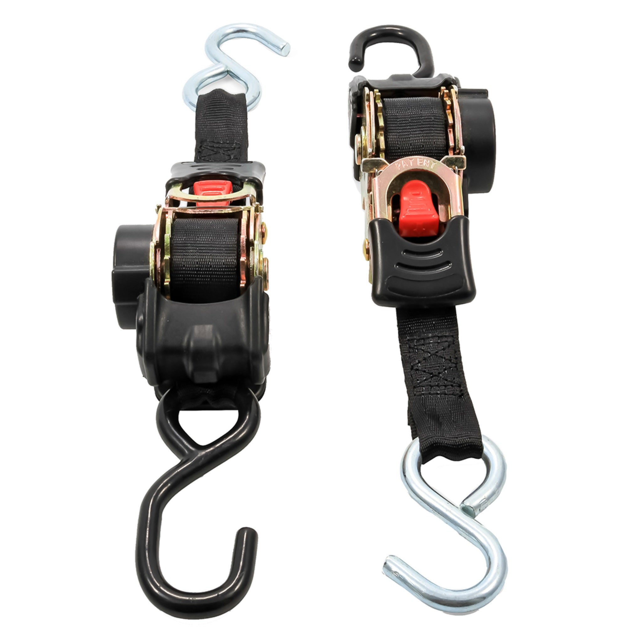 Camco Tie Down Straps 1 Width Retractable 6 Dual Hooks