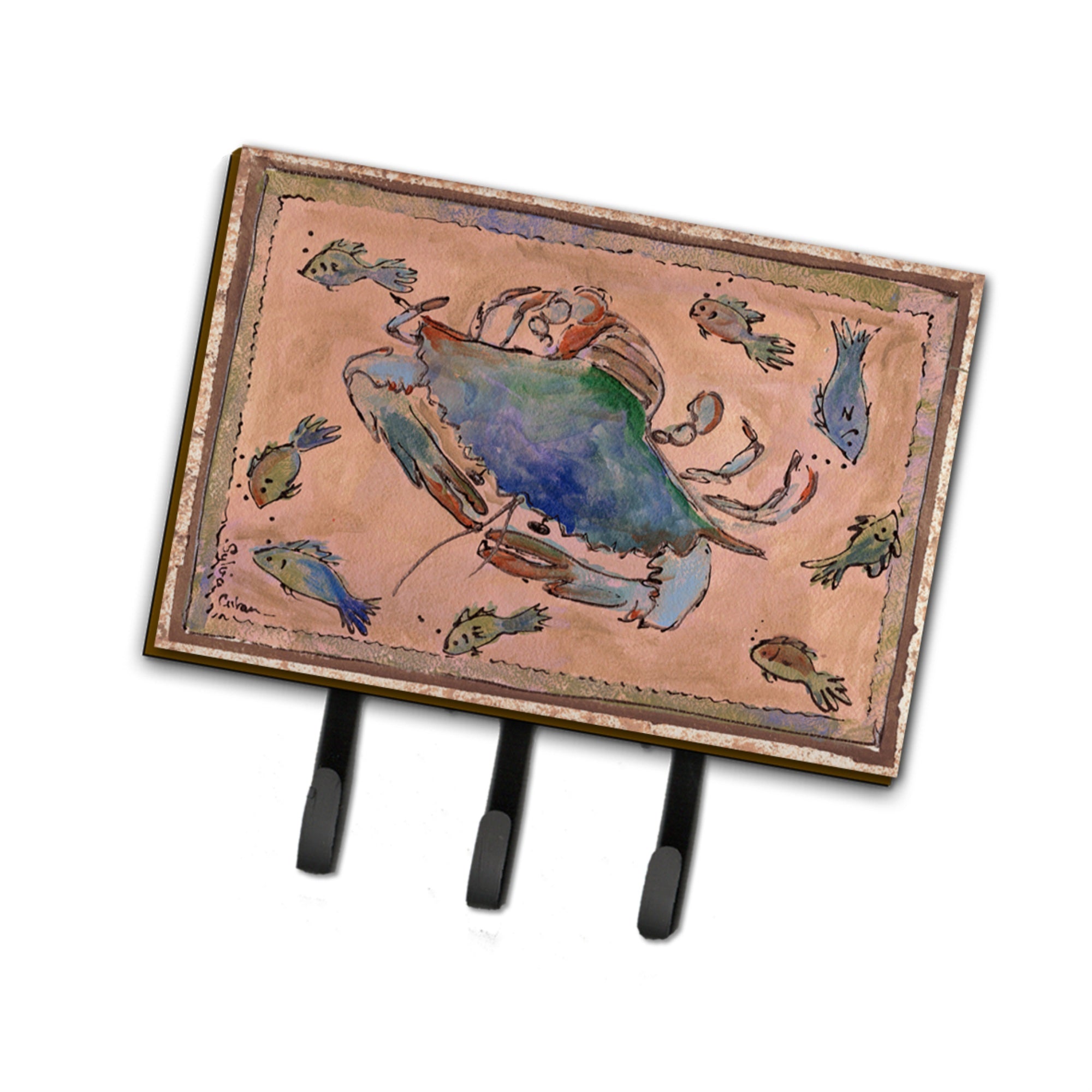 Caroline'S Treasures 8079Th68 Crab Leash Or Key Holder, Large, Multicolor