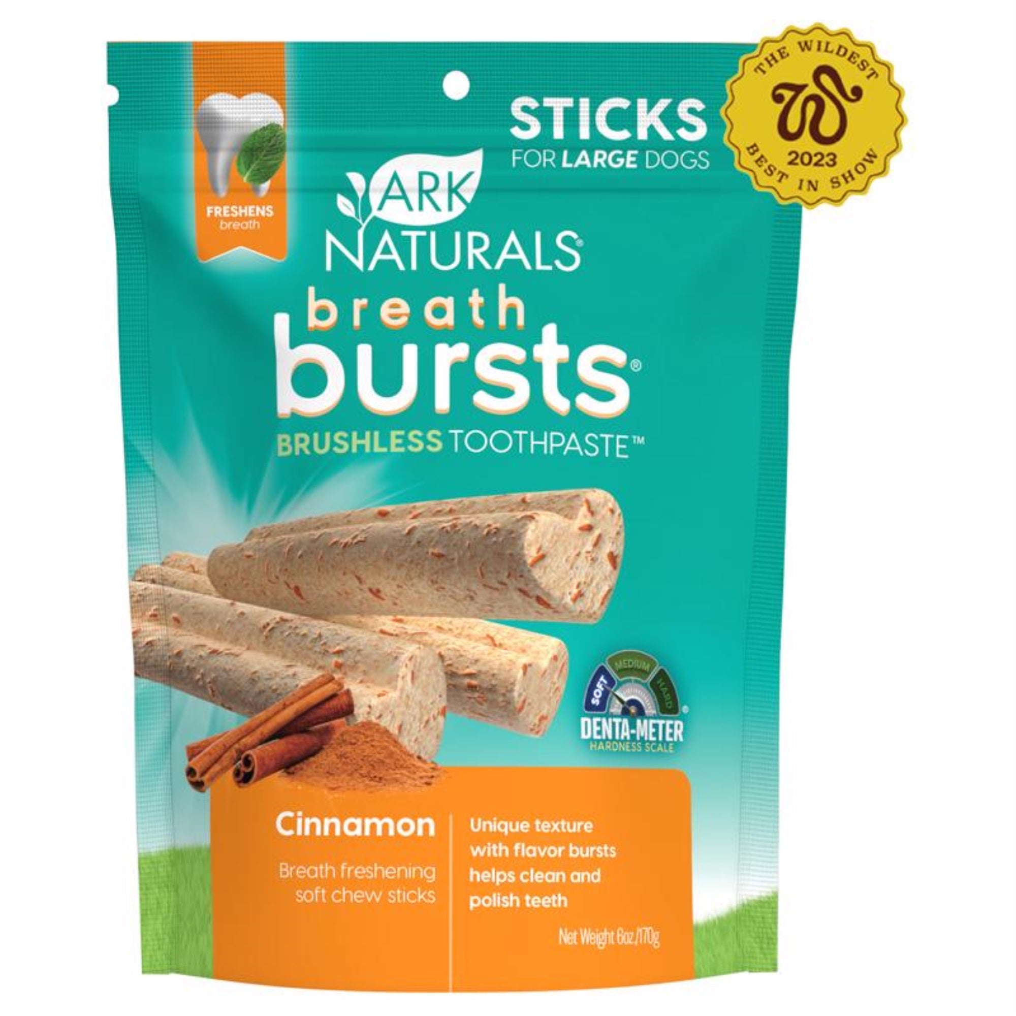 Antelope Pets Ark Naturals Cinnamon Dental Stick For Dogs 6 oz 1 pk, (Pack of 1)
