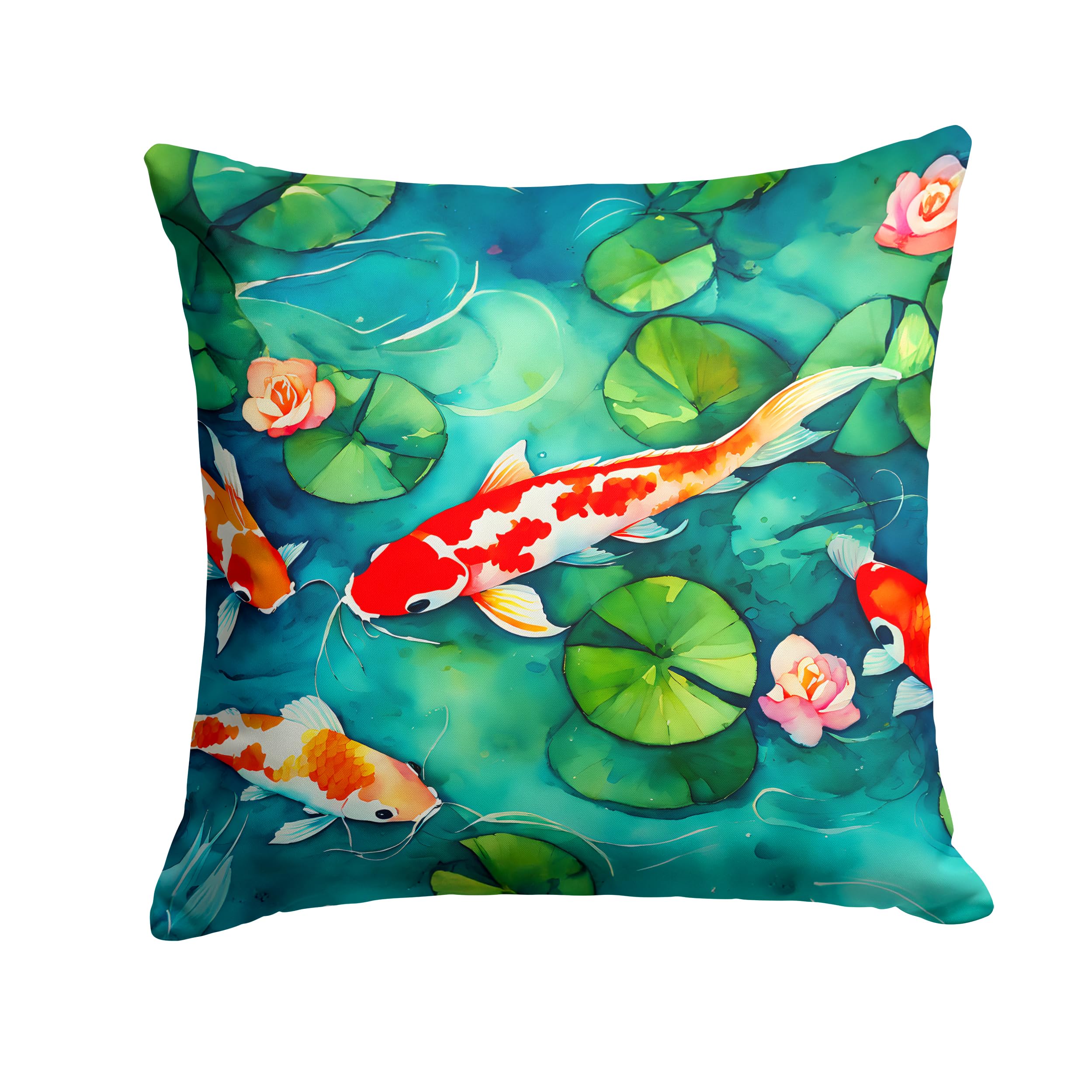 Koi Fish Throw Pillow