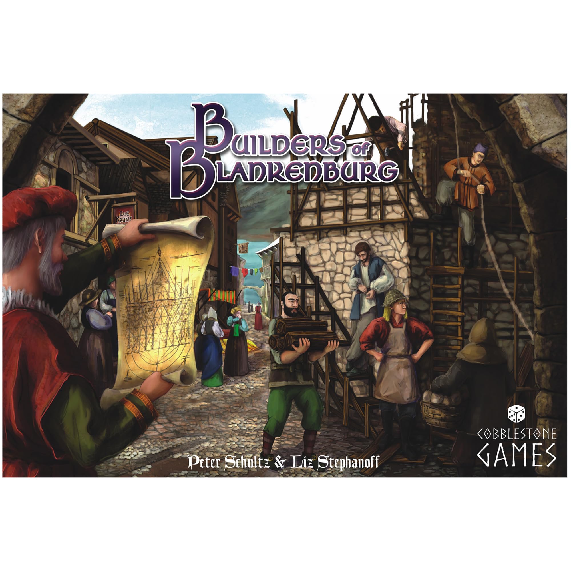 Cobblestone Games Builders of Blankenburg: 2nd Edition Board Game - Worker Placement, Ages 14+, 2-5 Players