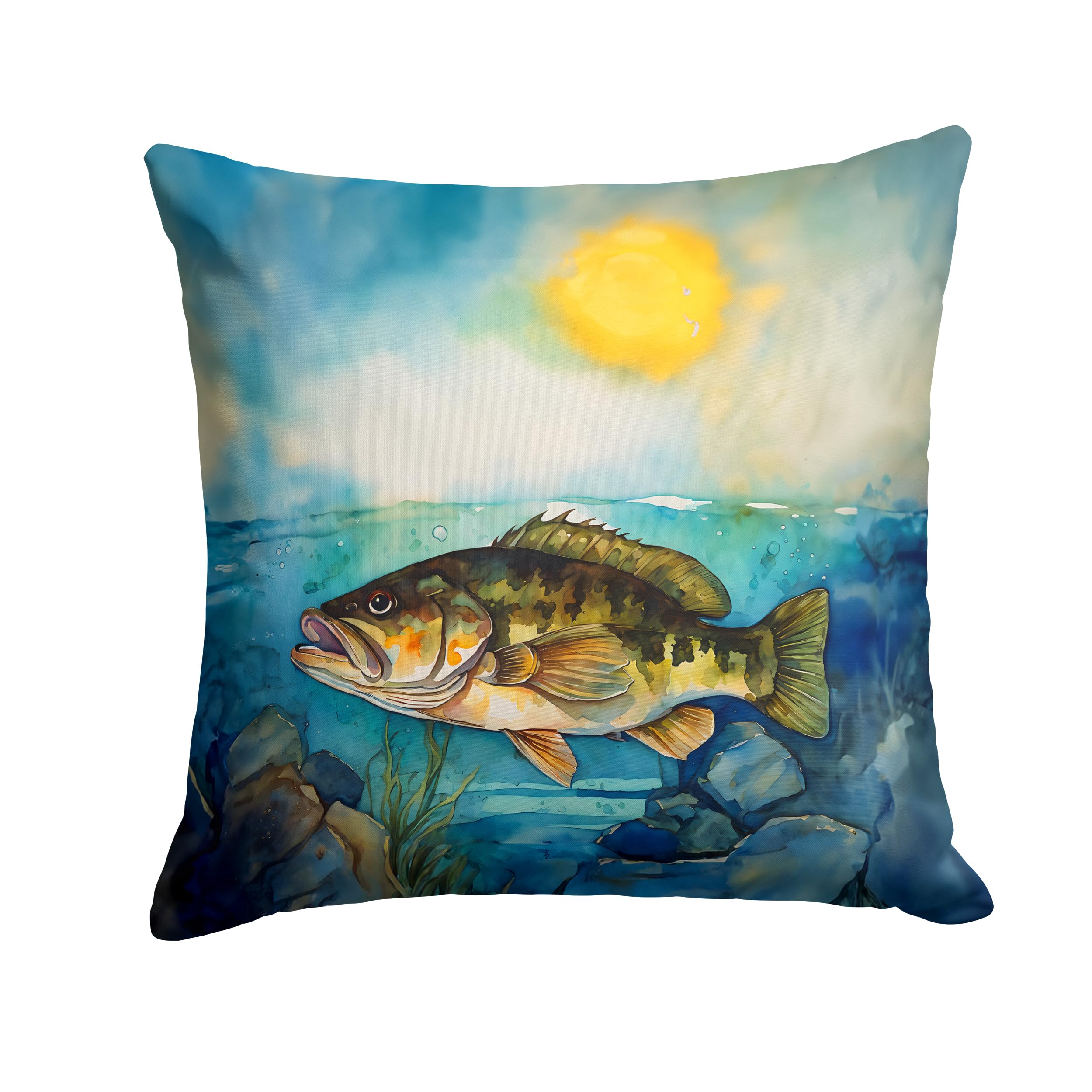 Smallmouth Bass Throw Pillow
