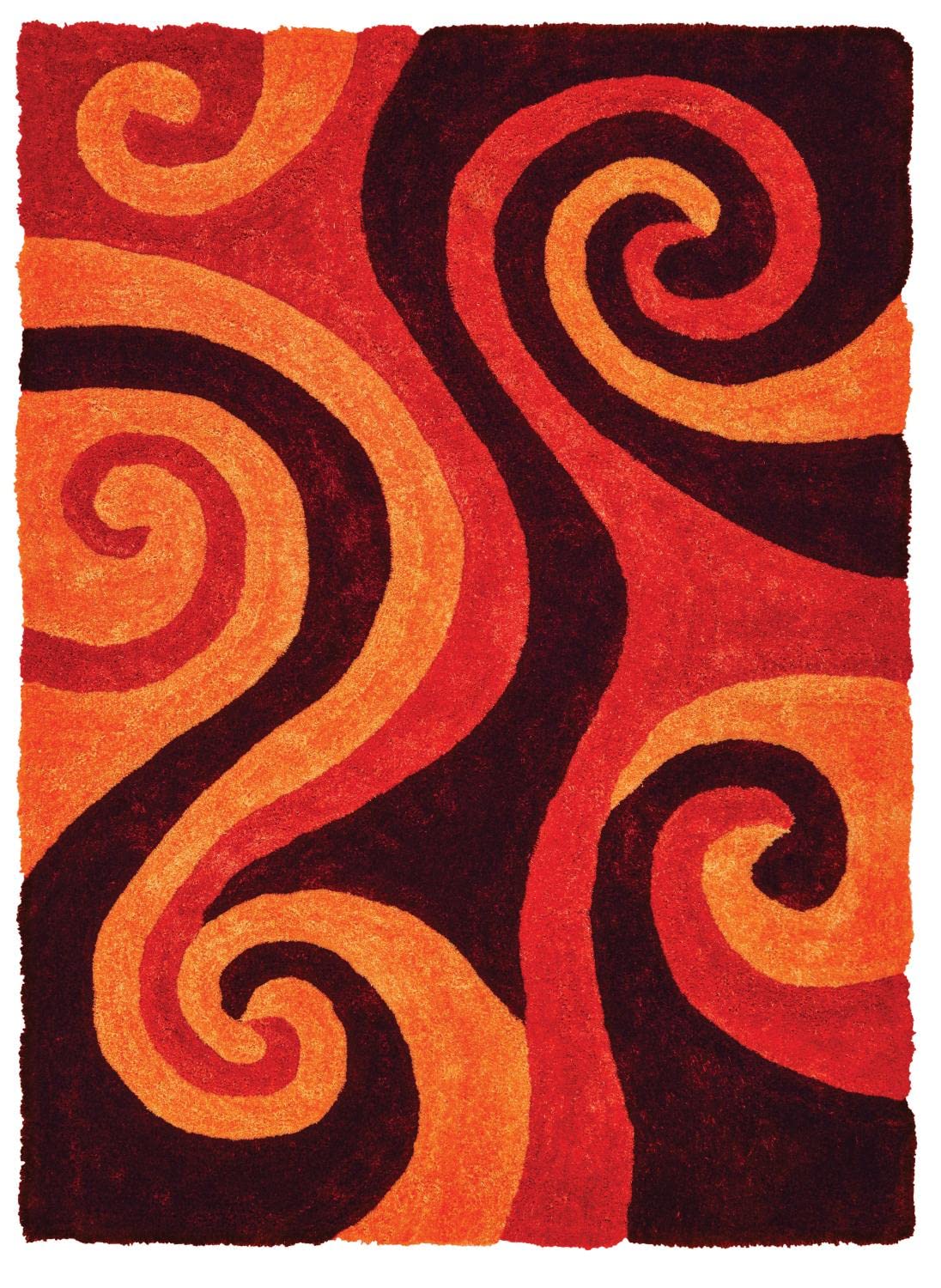 United Weavers Finesse Chimes Burnt Orange Area Rug  53 X 72