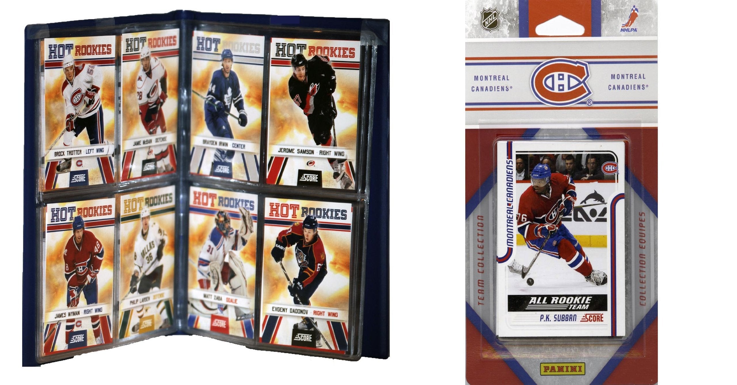 NHL Montreal Canadiens Licensed 2011 Score Team Set and Storage Album