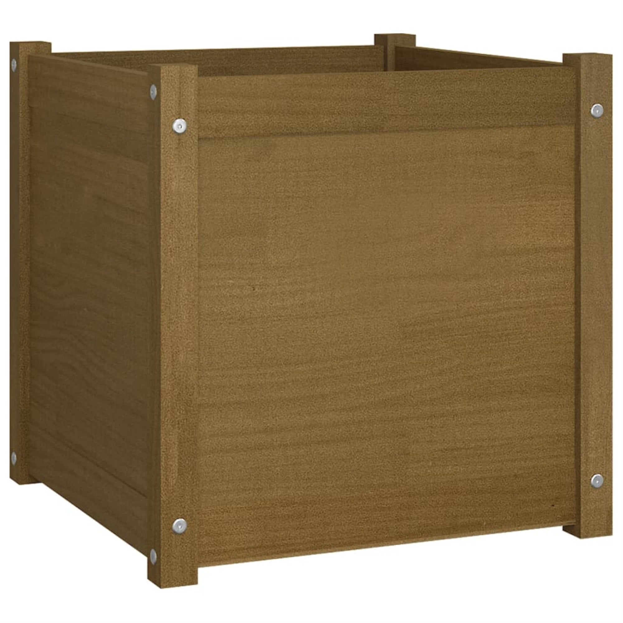 Vidaxl Garden Planter Honey Brown 19.7'X19.7'X19.7' Solid Wood Pine