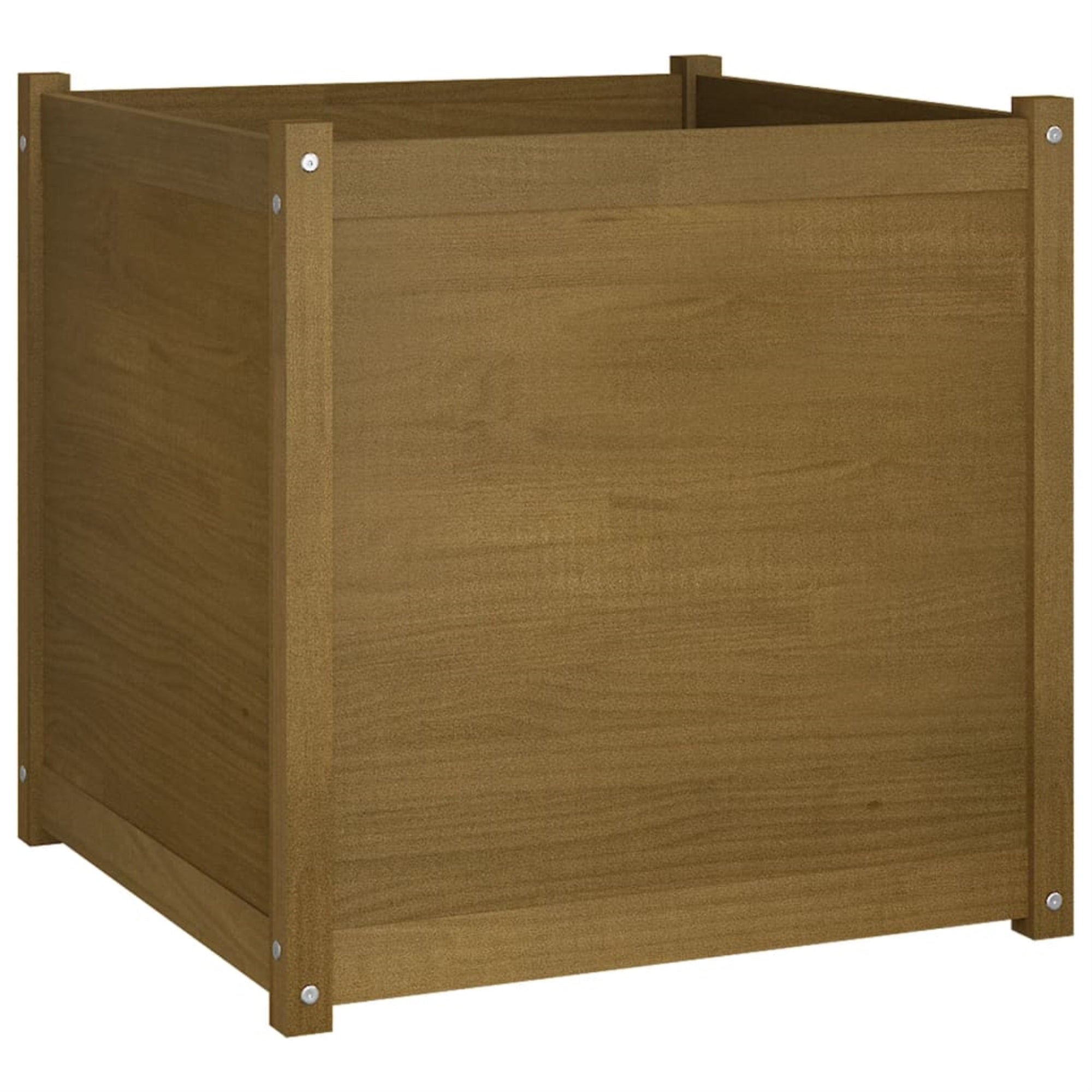 Vidaxl Garden Planter Honey Brown 27.6'X27.6'X27.6' Solid Wood Pine