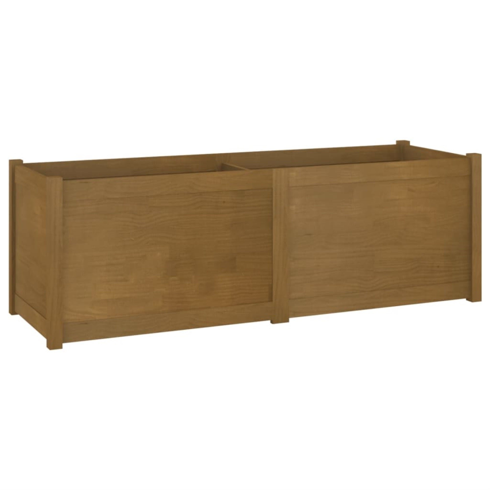 Vidaxl Garden Planter Honey Brown 59.1'X19.7'X19.7' Solid Wood Pine