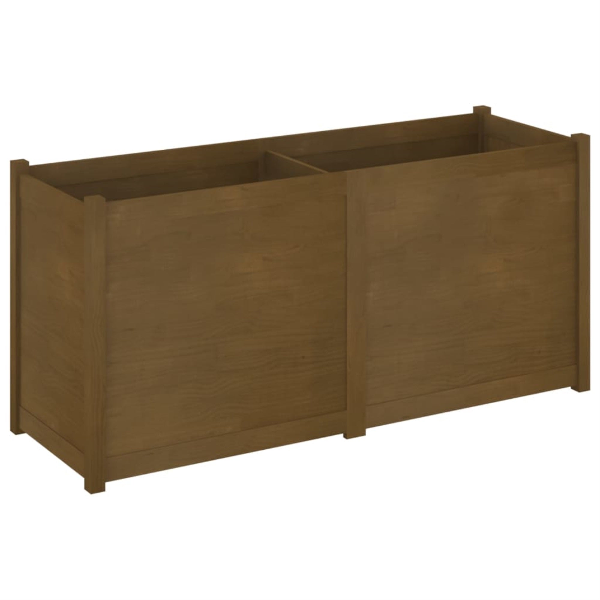 Vidaxl Garden Planter Honey Brown 59.1'X19.7'X27.6' Solid Wood Pine