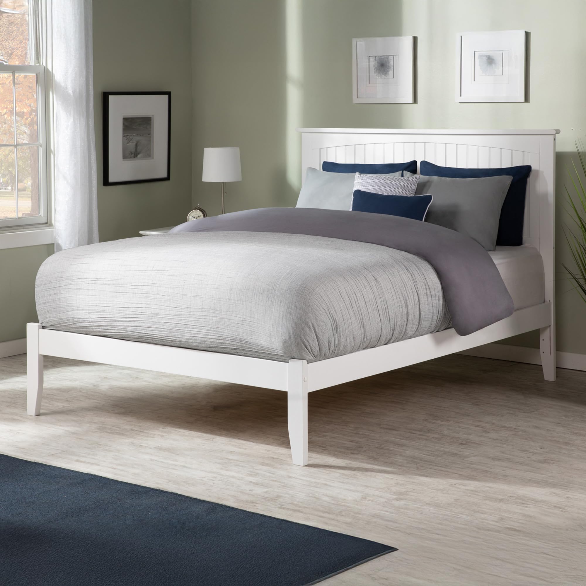 Nantucket Full Platform Bed in White