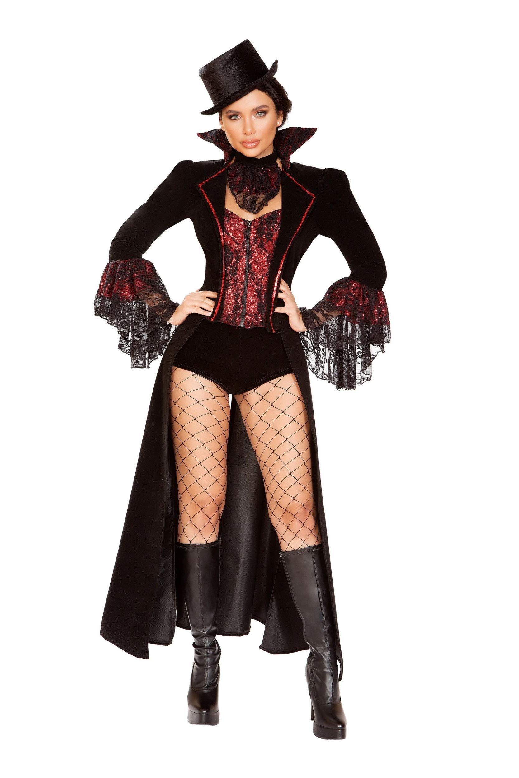 4909 - 4pc The Lusty Vampire - Medium / Black/Red