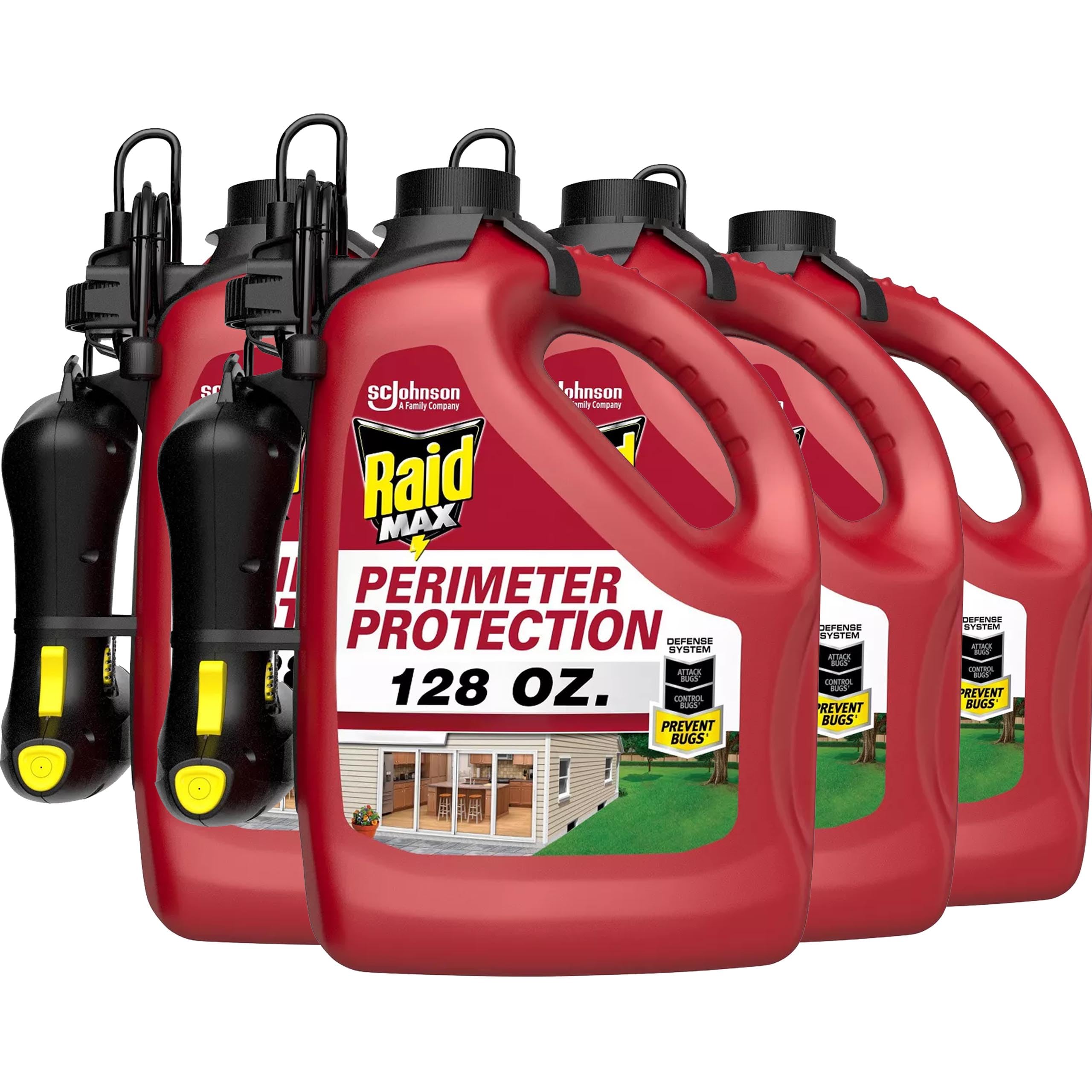 7019607 INSECT BARRIER MAX GL Raid Max Perimeter Protection Spray Insect Barrier 1 gal (Pack of 4)