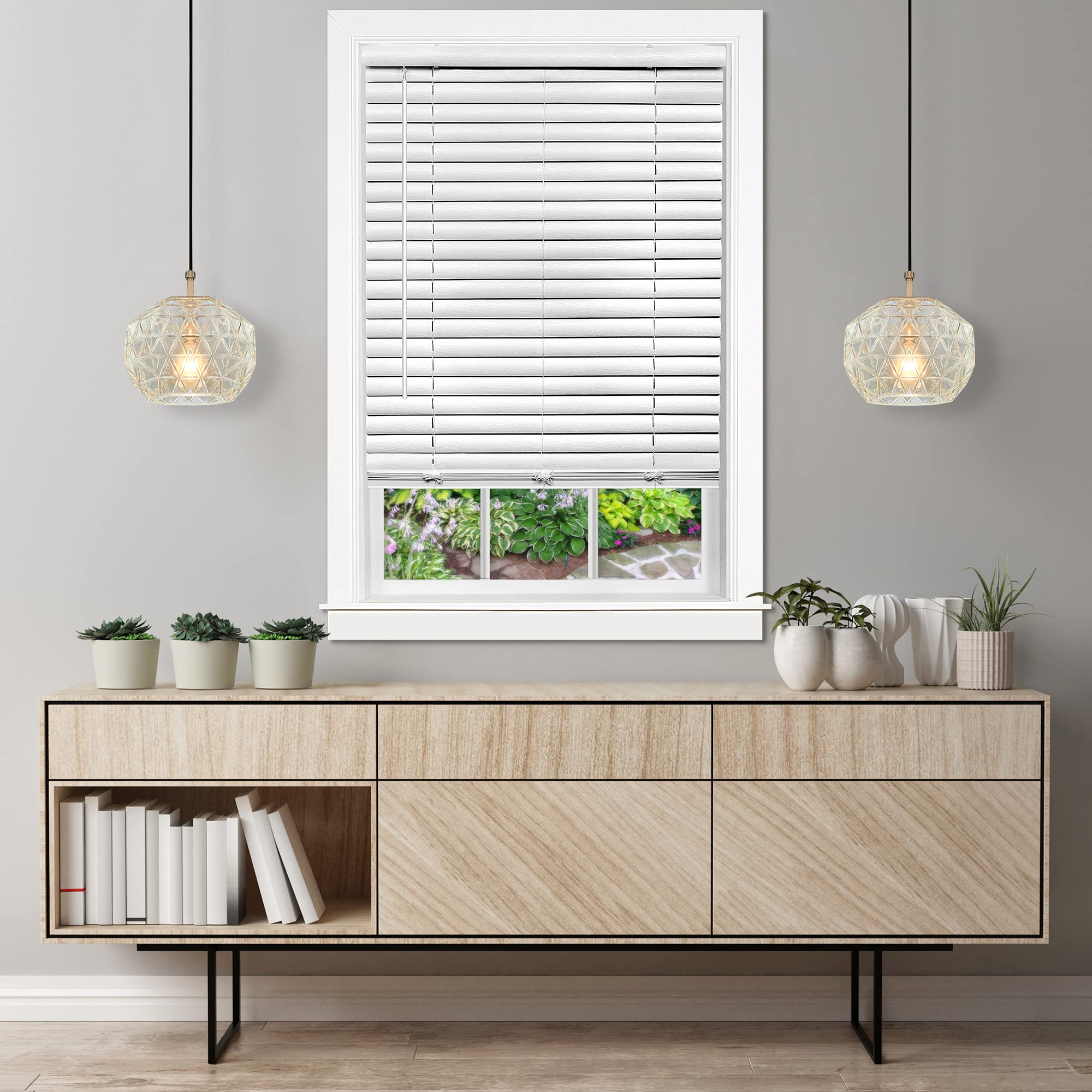 Cordless GII Luna 2 Vinyl Venetian Blind 23x64 - White