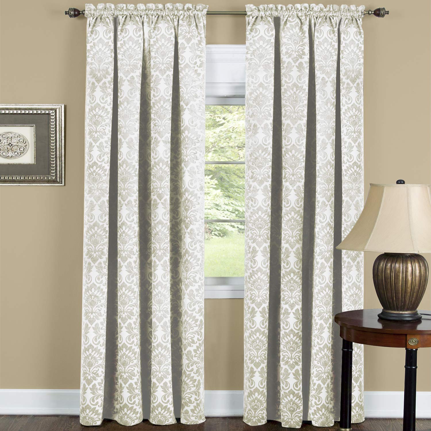 Sutton Window Curtain Panel 52x84 - Ivory
