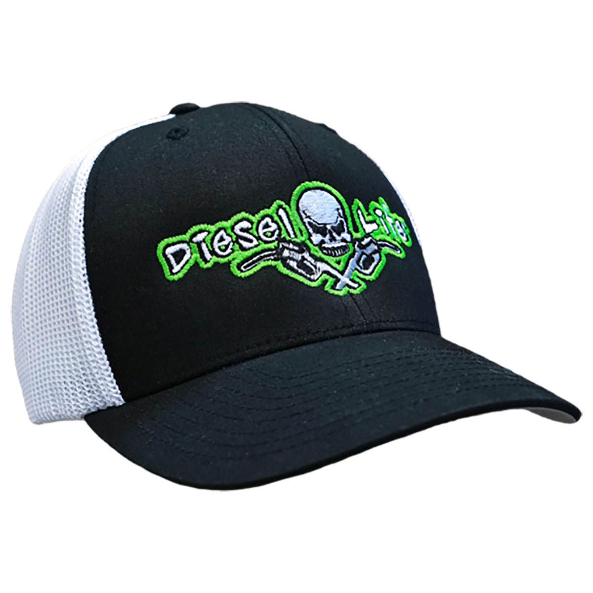Cap Flex Trucker Blk-Wh-Grn
