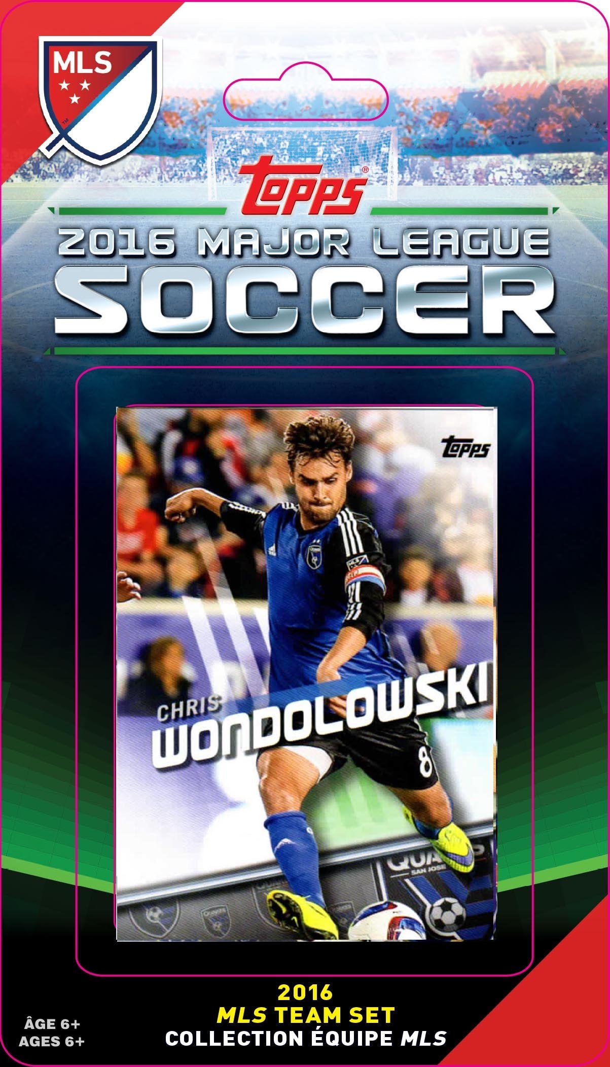 MLS San Jose Earthquakes Licensed 2016 Topps Team Set and Storage Album