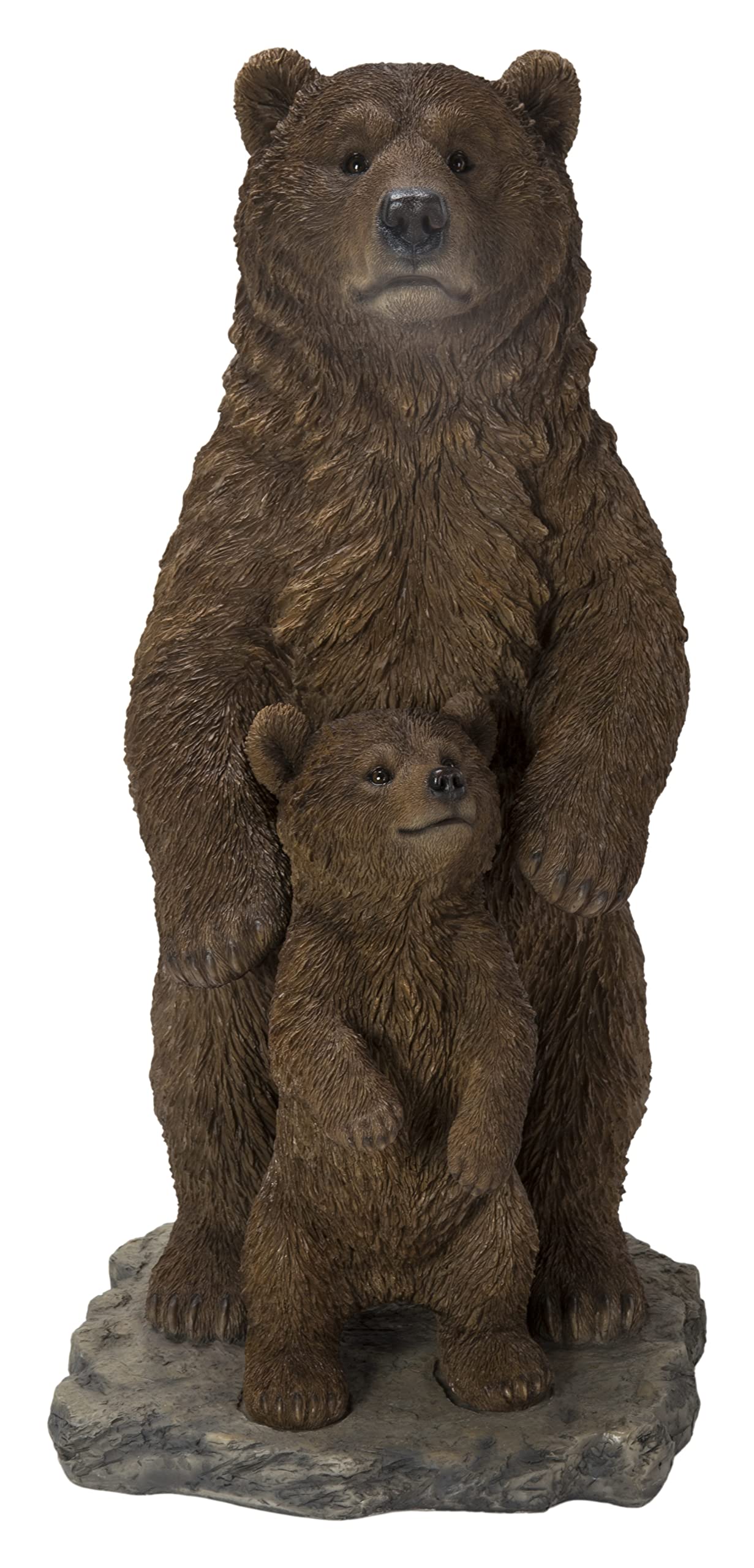 Hi-Line Gift Ltd 87714-C Standing Mother & Baby Brown Bears