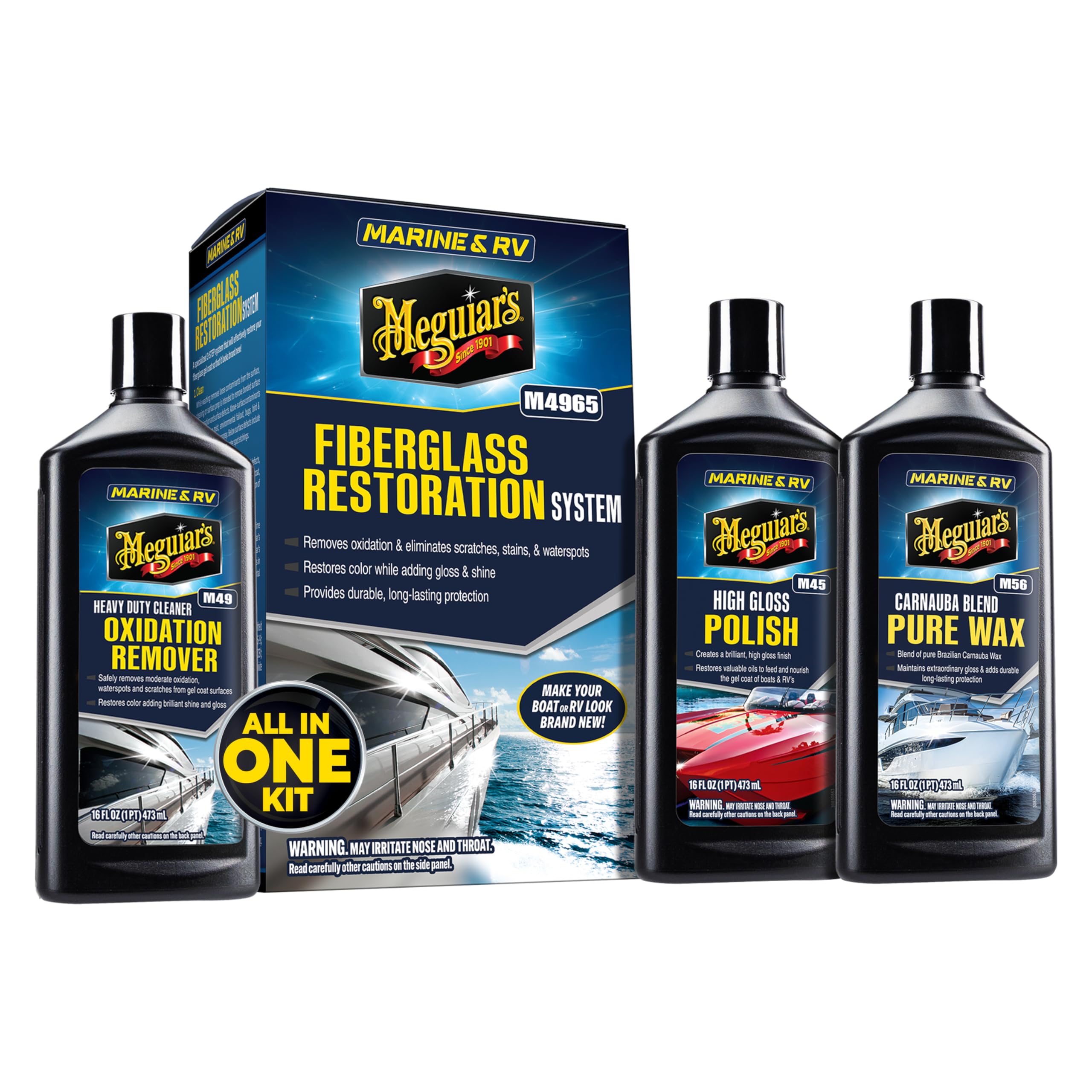 MEGUIARS MG FIBERGLASS OXIDATION REMOVAL KIT