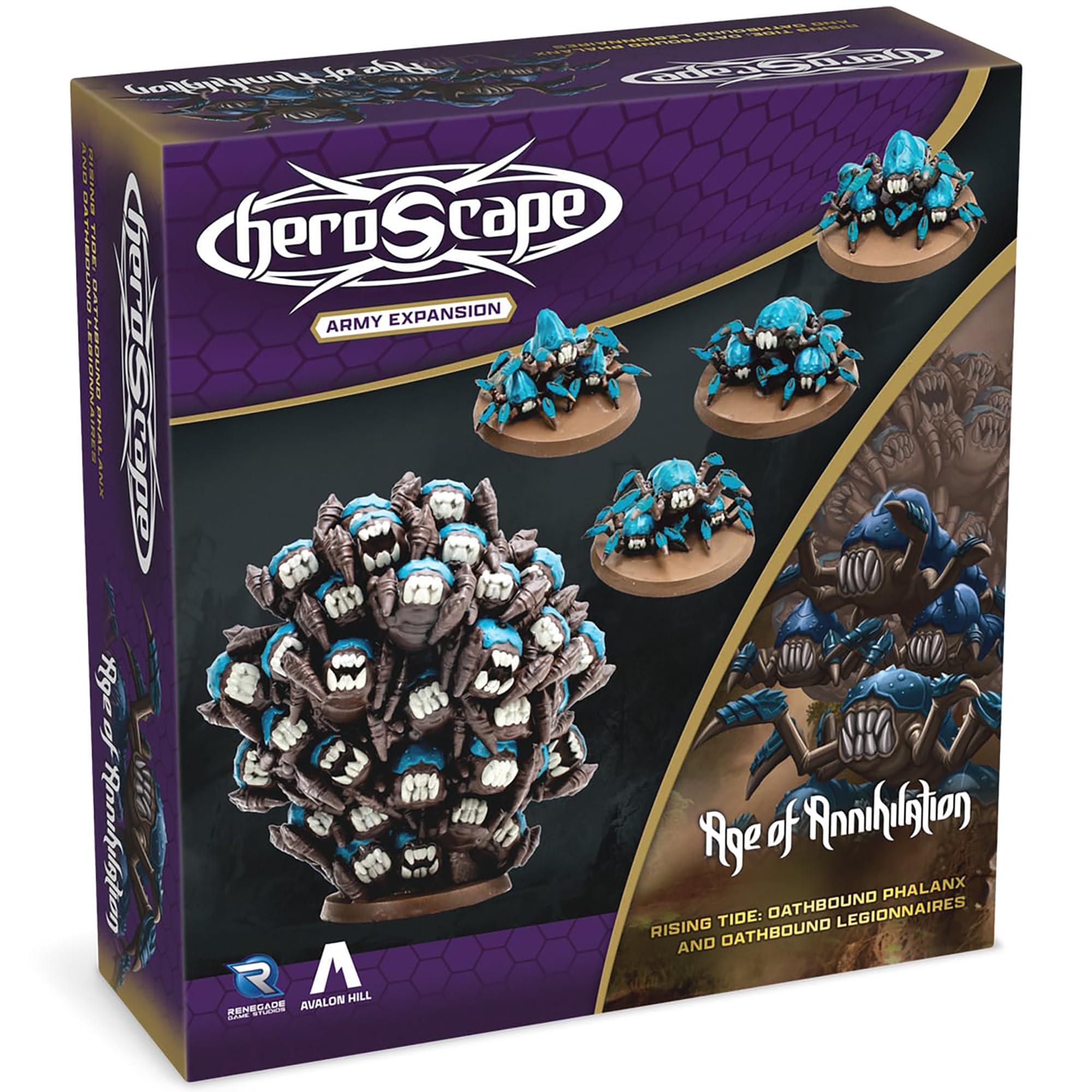 Renegade Game Studios Heroscape Rising Tide Army Expansion: Oathbound Phalanx & Legionnaires Miniatures