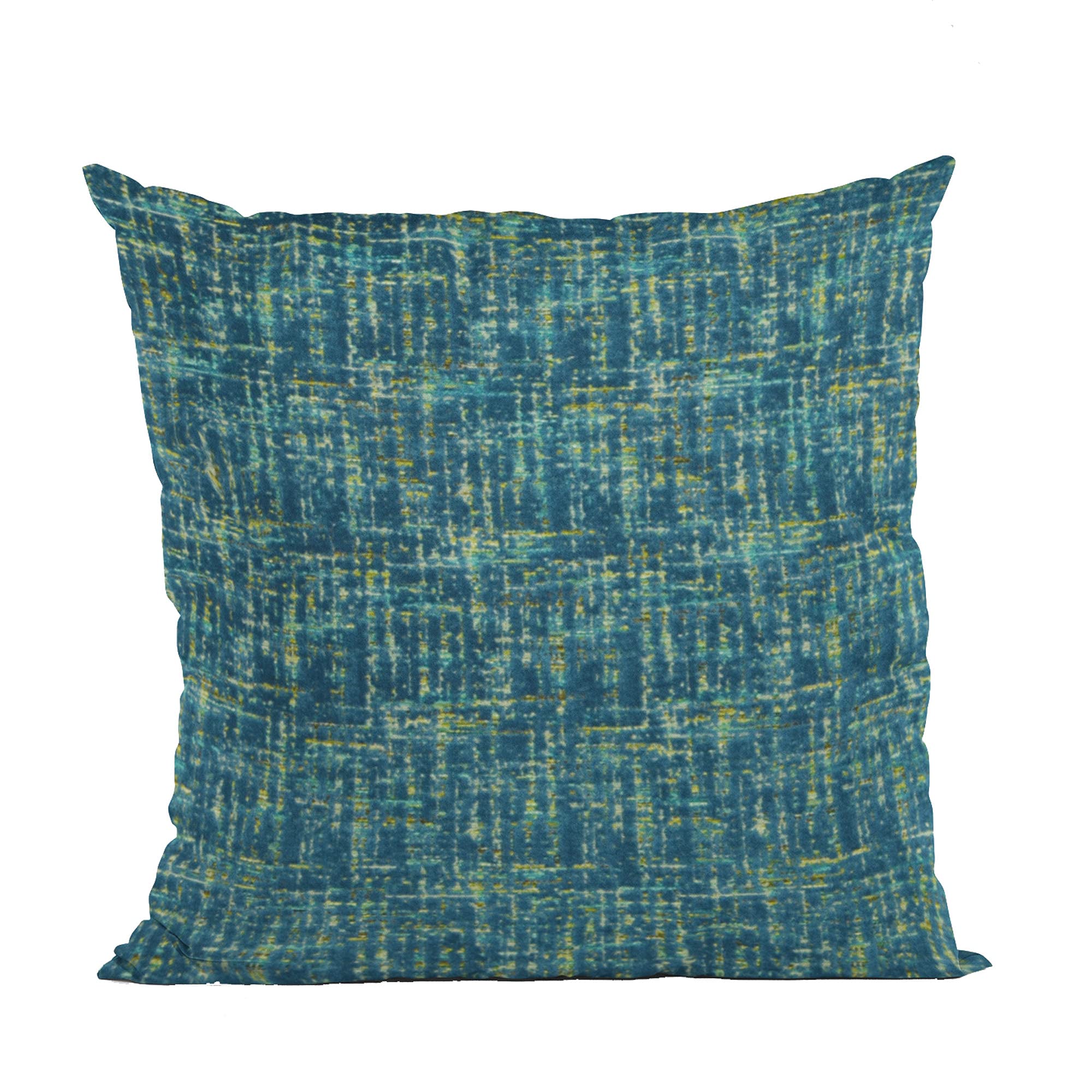 Plutus Sapphire New Planet Cut Velvet Luxury Throw Pillow - Double sided  26 x 26”