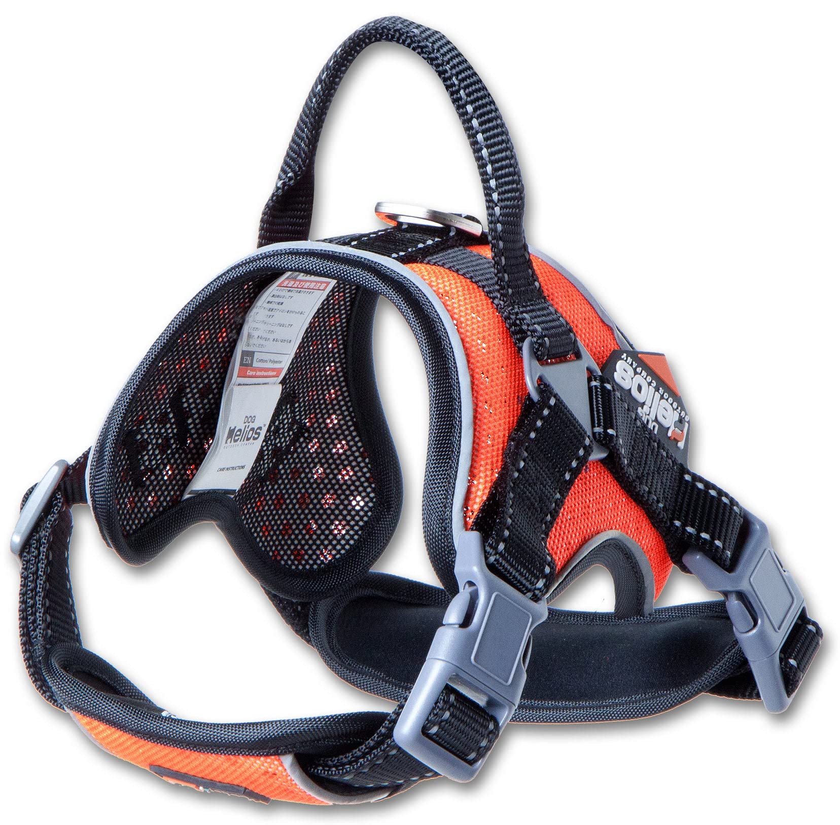 Dog Helios Scorpion Sporty High-Performance Free-Range Dog Harness, Sm, Orange